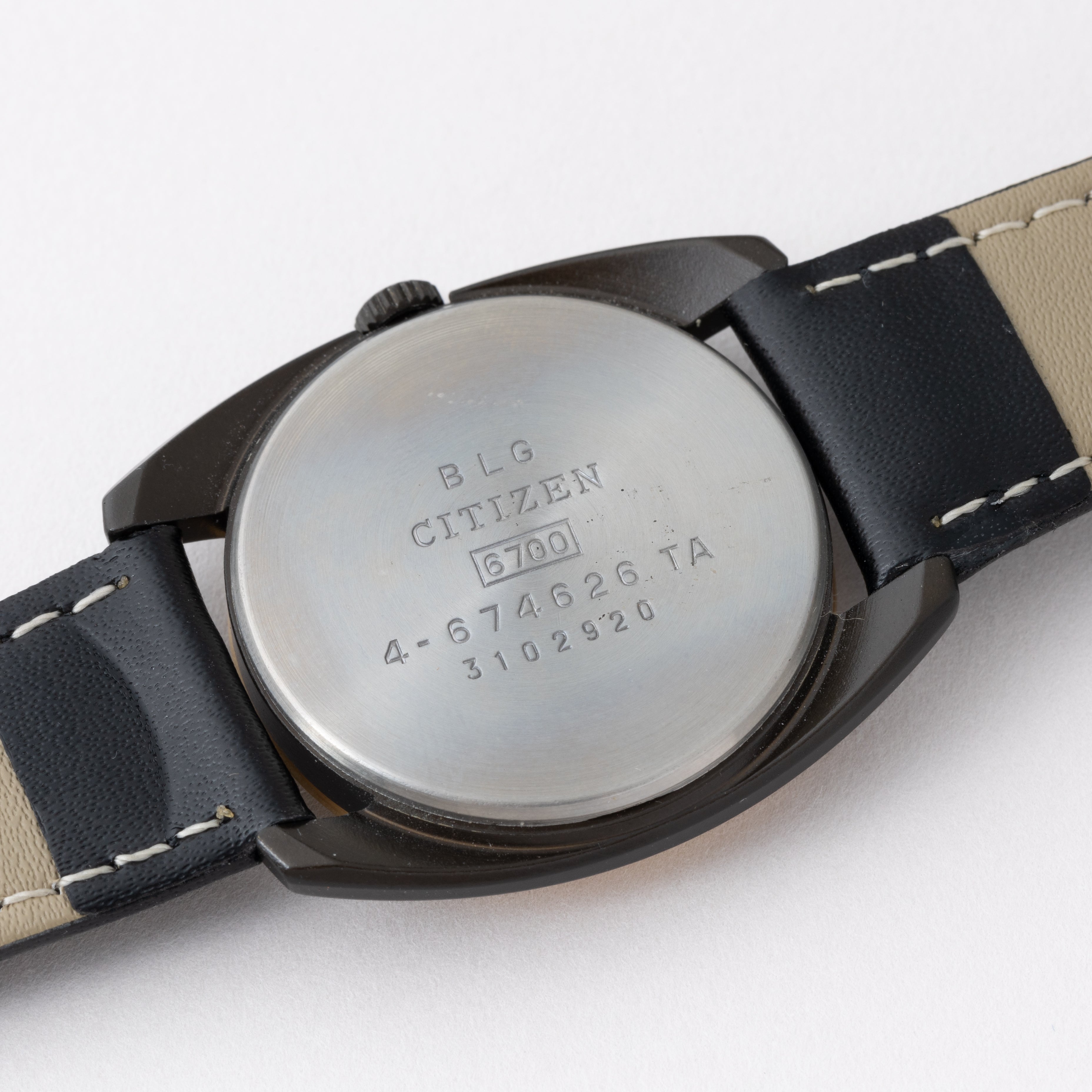 シチズン 雪祭り 1973年製 手巻き Ref.4-674626TA ブラックケース