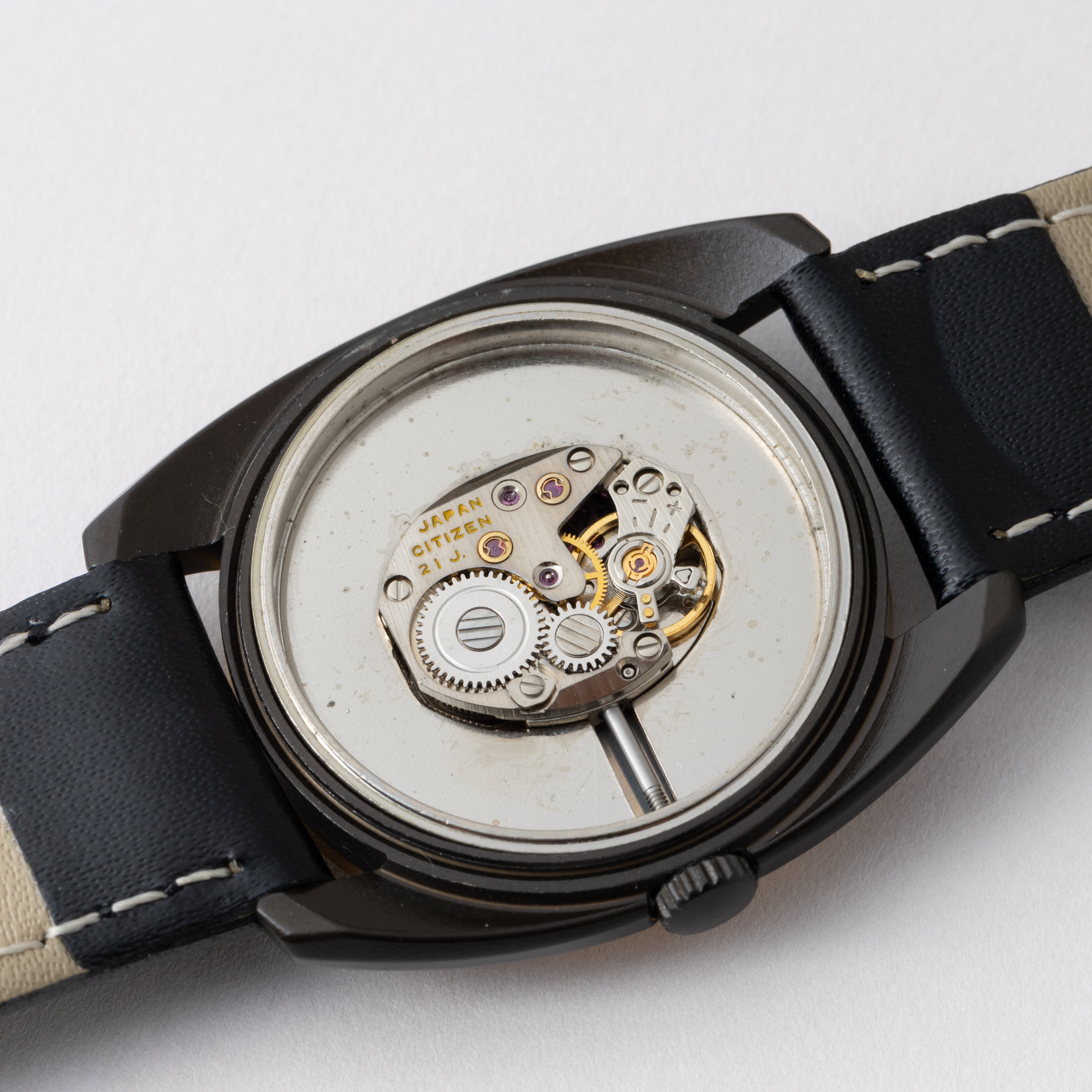 シチズン 雪祭り 1973年製 手巻き Ref.4-674626TA ブラックケース
