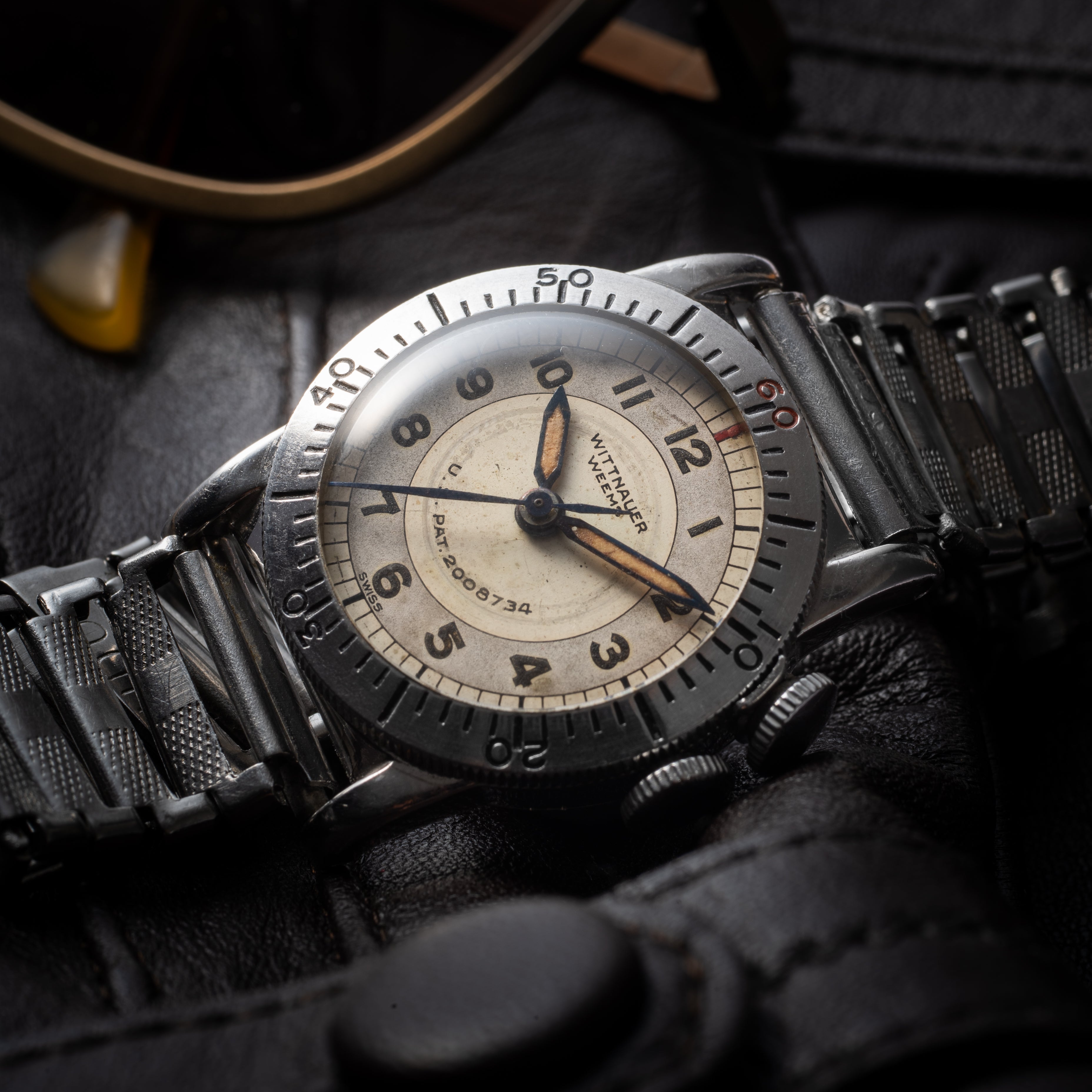 ウィットナー ウィームス 1940年代製 手巻き パイロットウオッチ