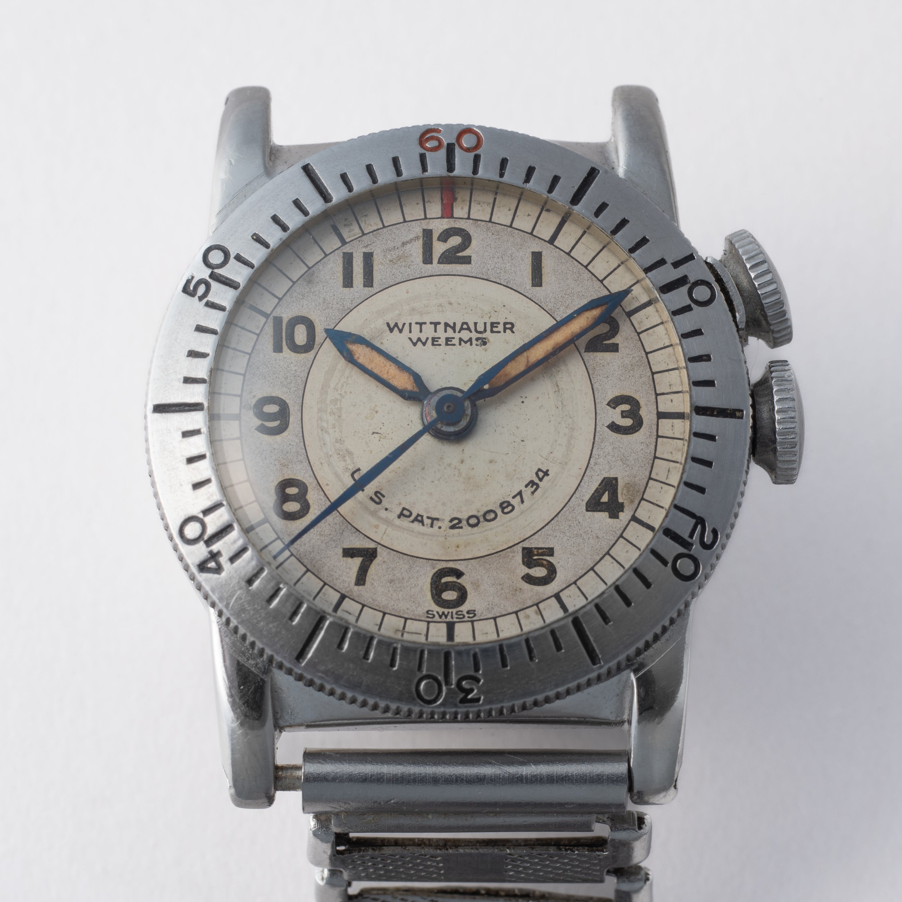 ウィットナー ウィームス 1940年代製 手巻き パイロットウオッチ