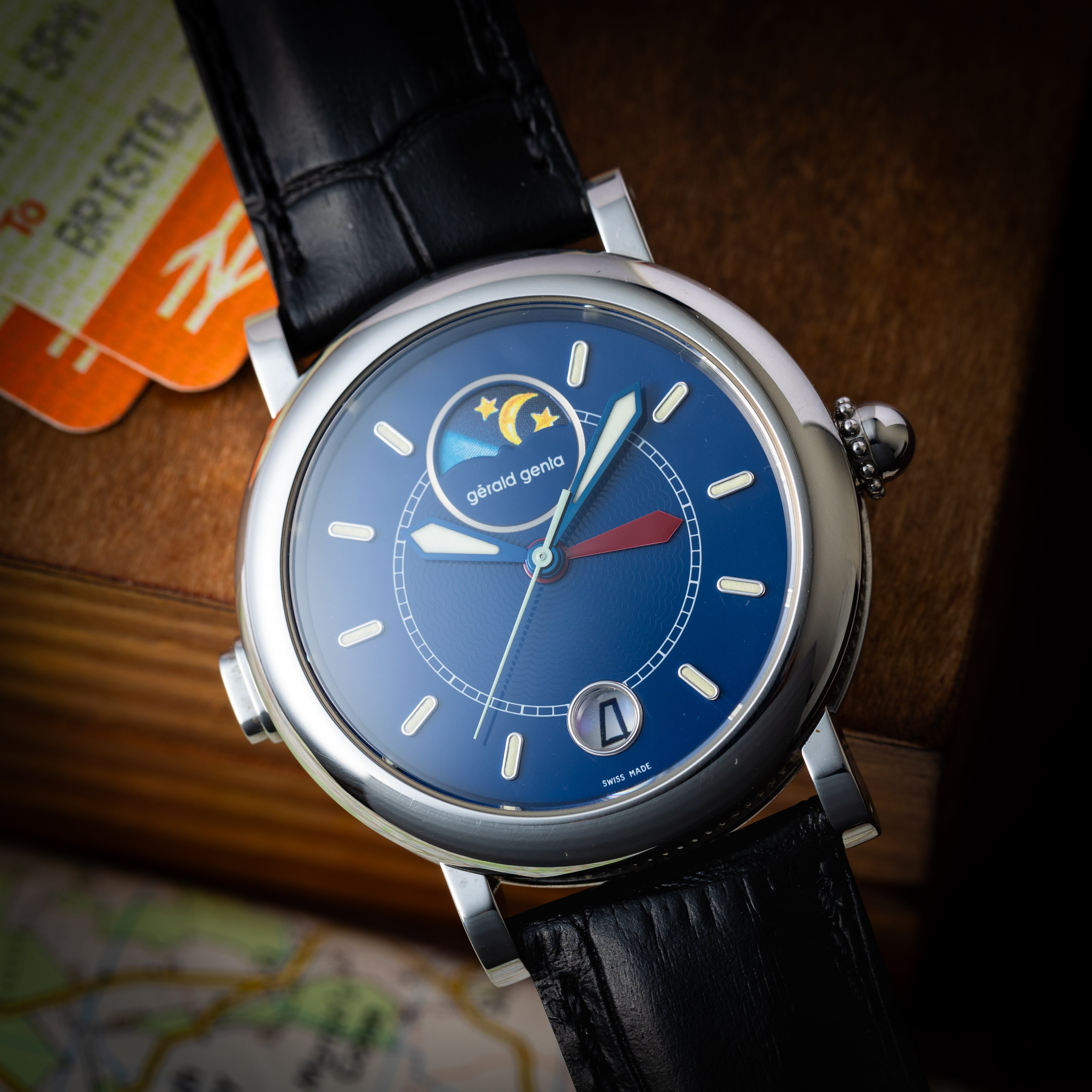 ジェラルド・ジェンタ ナイト&デイ 1990年代製 箱、ギャラ付き