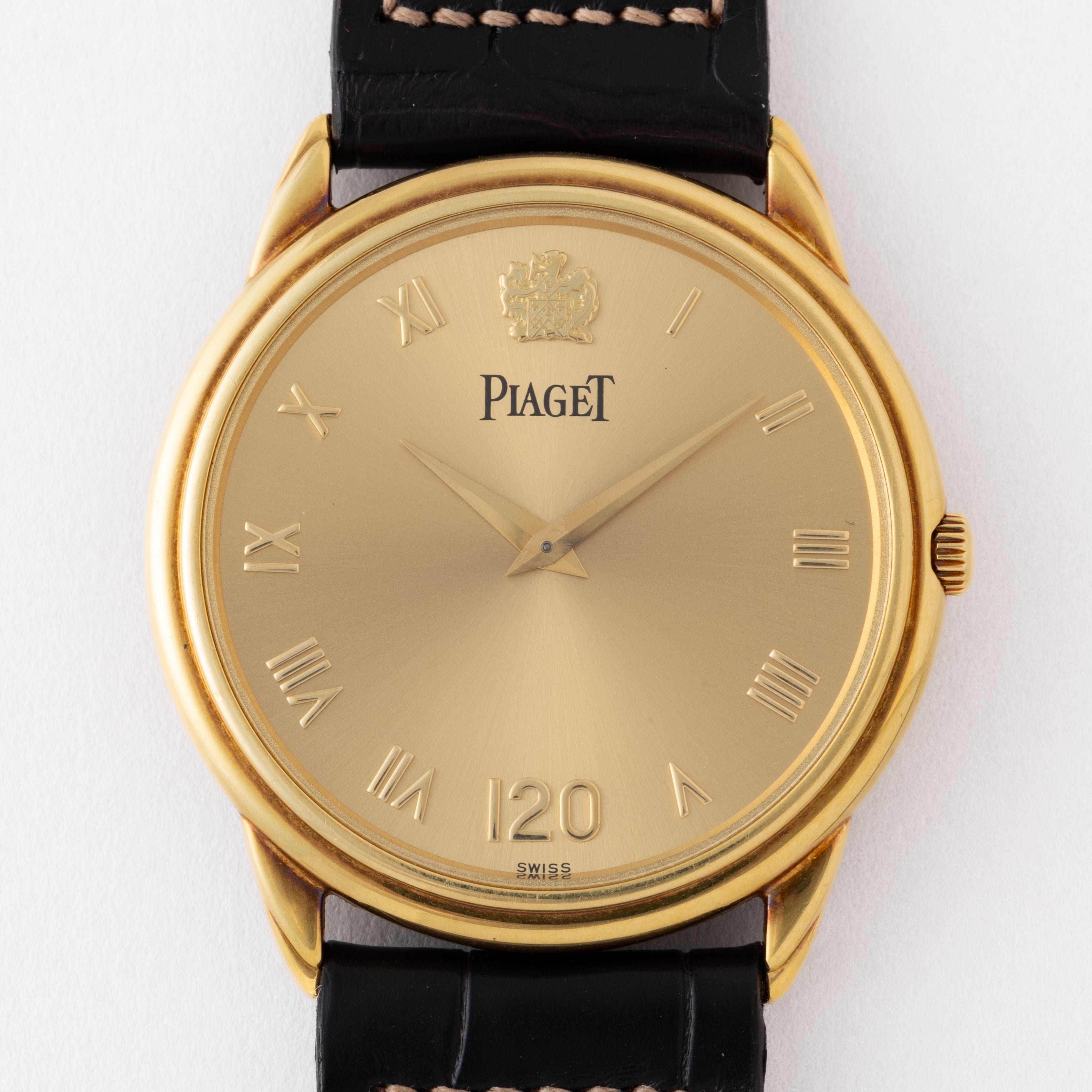 ピアジェ ラウンドケース 18金無垢 1994年製 手巻き 120周年記念 99本限定モデル 純正尾錠付き