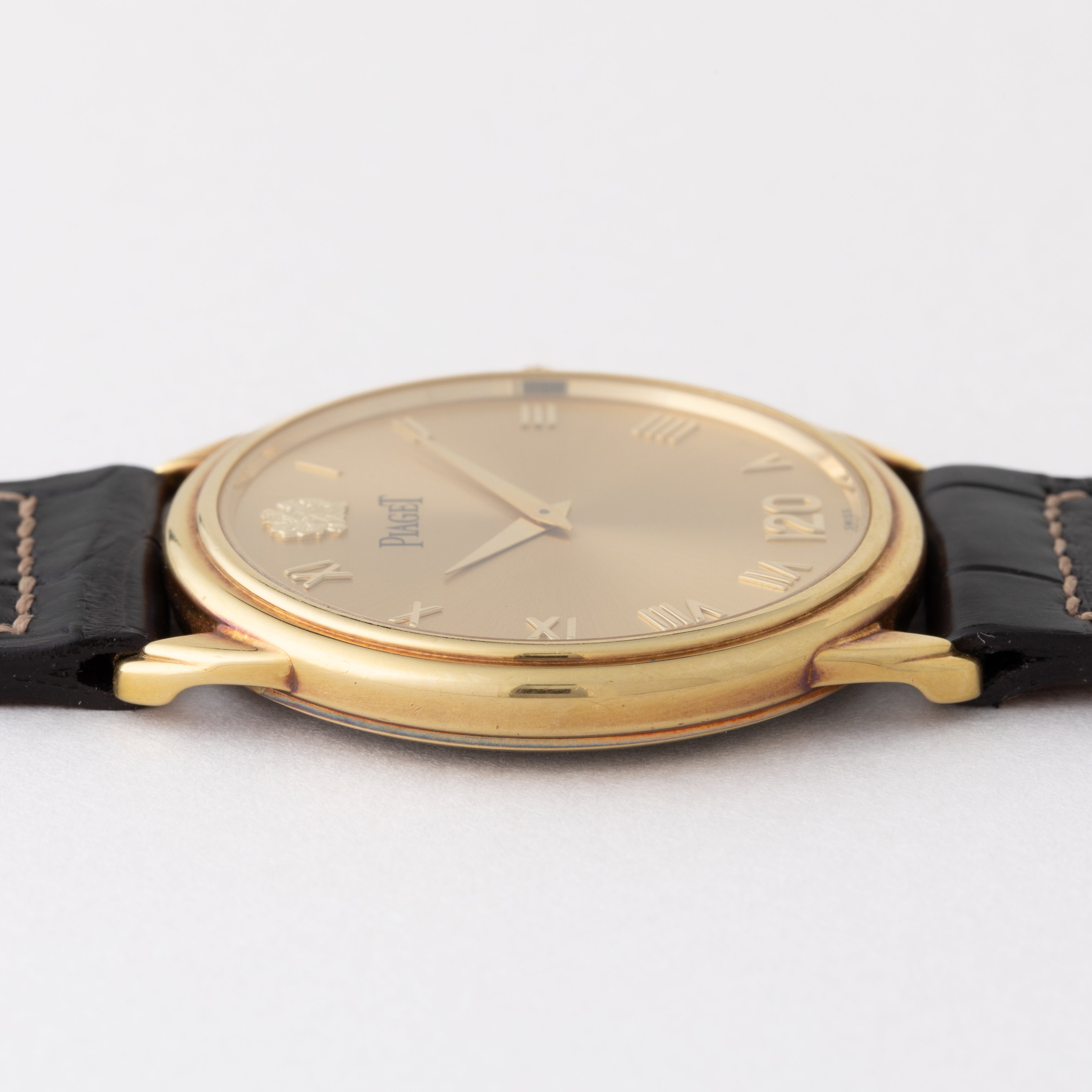 ピアジェ ラウンドケース 18金無垢 1994年製 手巻き 120周年記念 99本限定モデル 純正尾錠付き