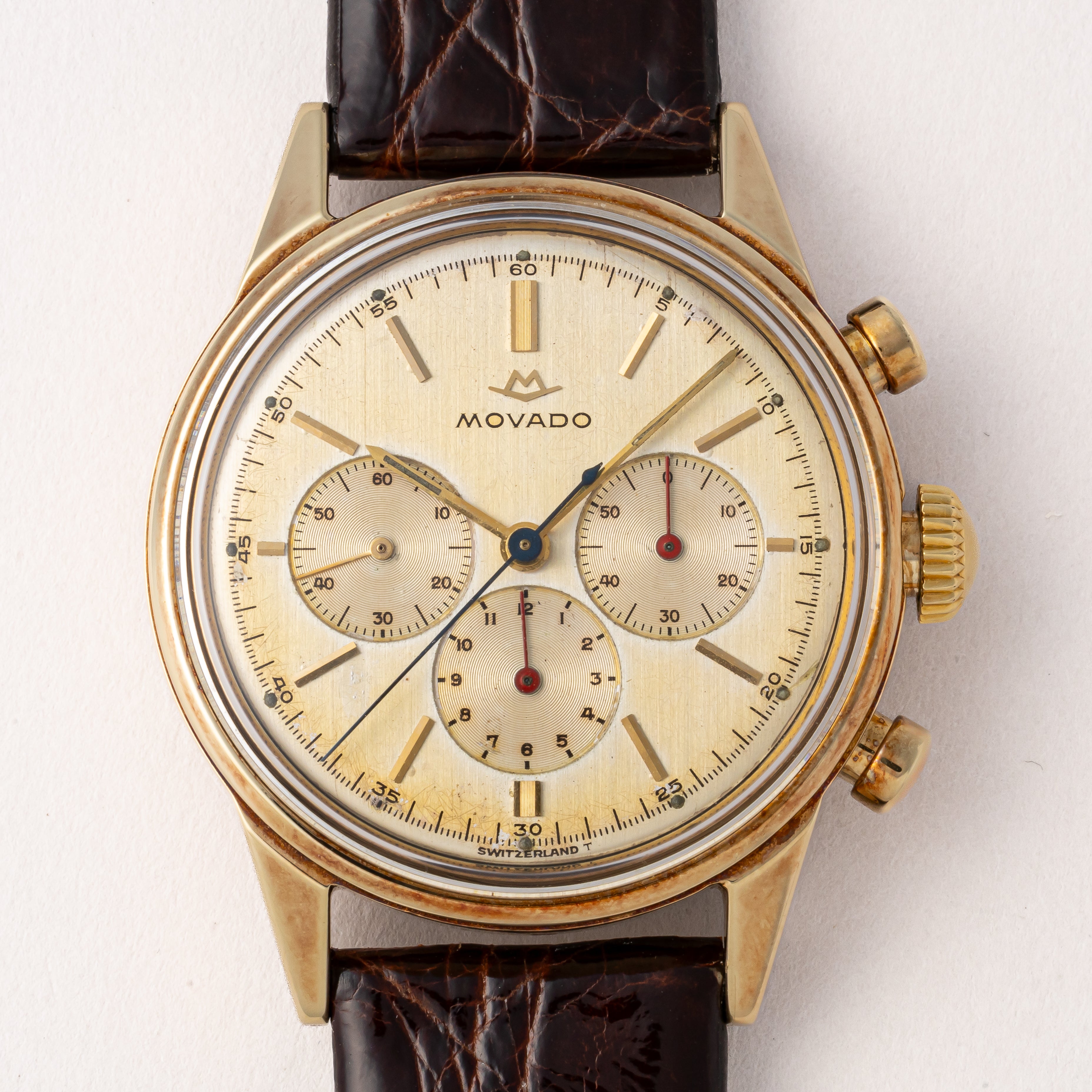 モバード 3レジスタークロノグラフ 14金無垢ケース 1960年代 Cal.95M