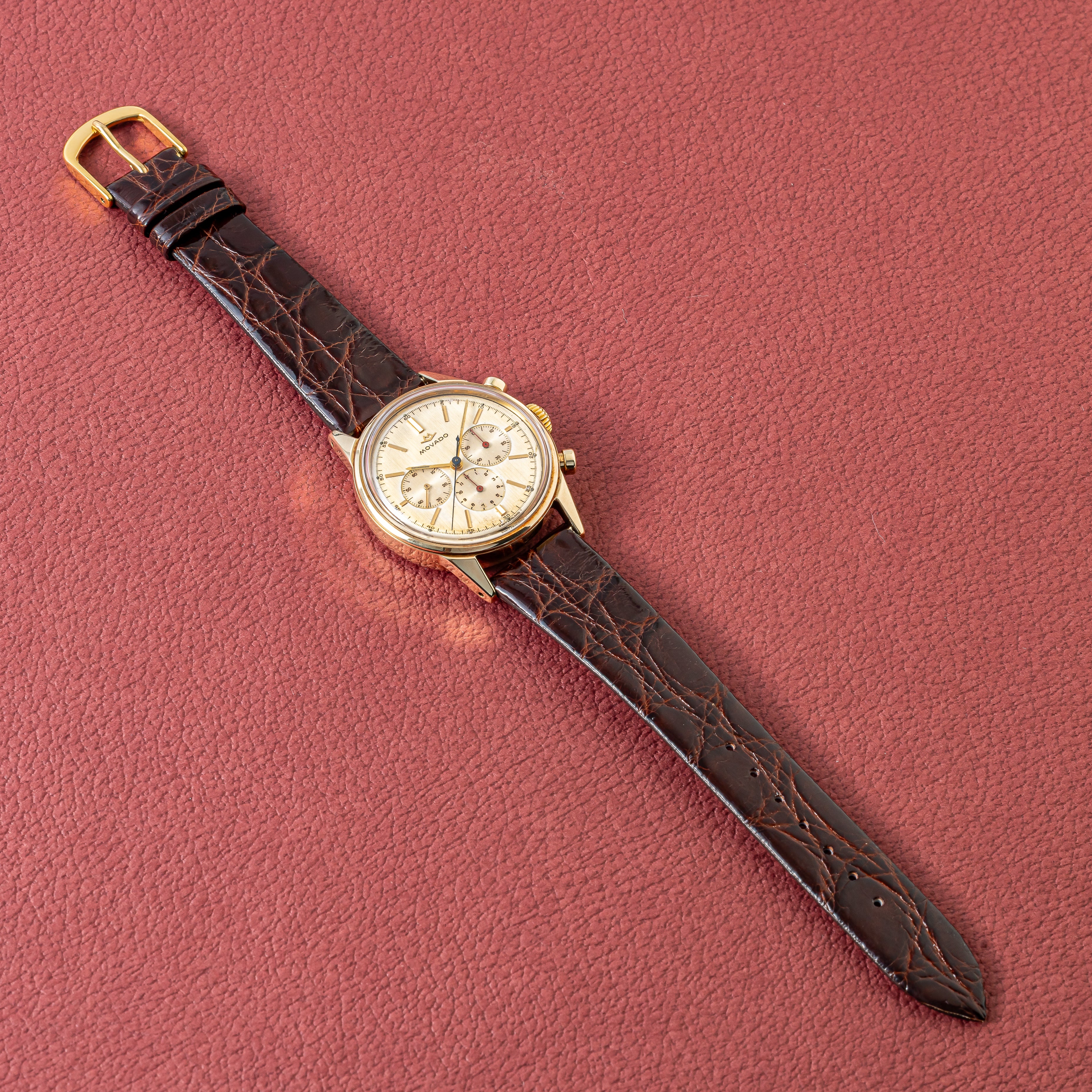 モバード 3レジスタークロノグラフ 14金無垢ケース 1960年代 Cal.95M