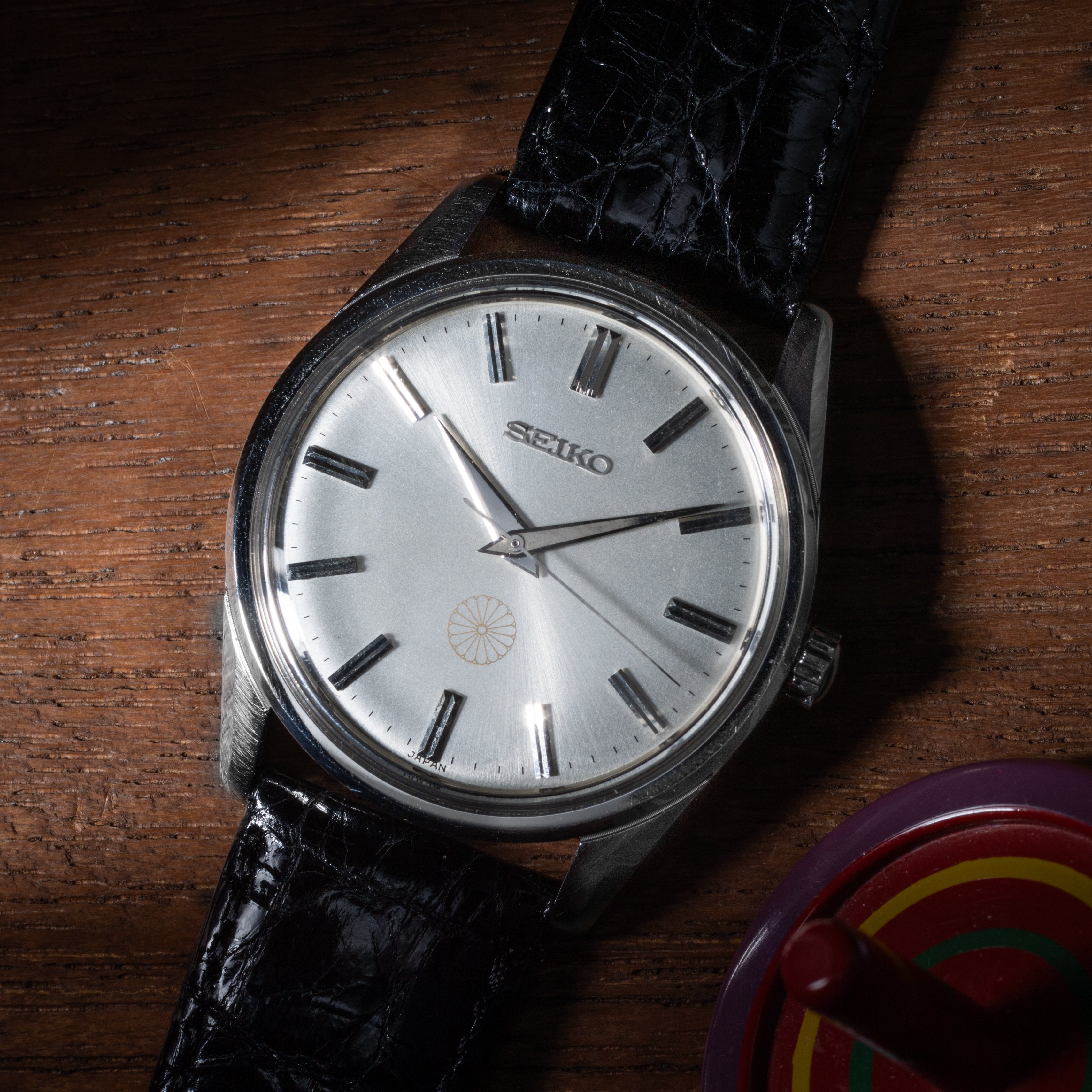 セイコー 菊花紋章 ハイビート 1960年代後半製 Ref.5720-9990 純正尾錠付き