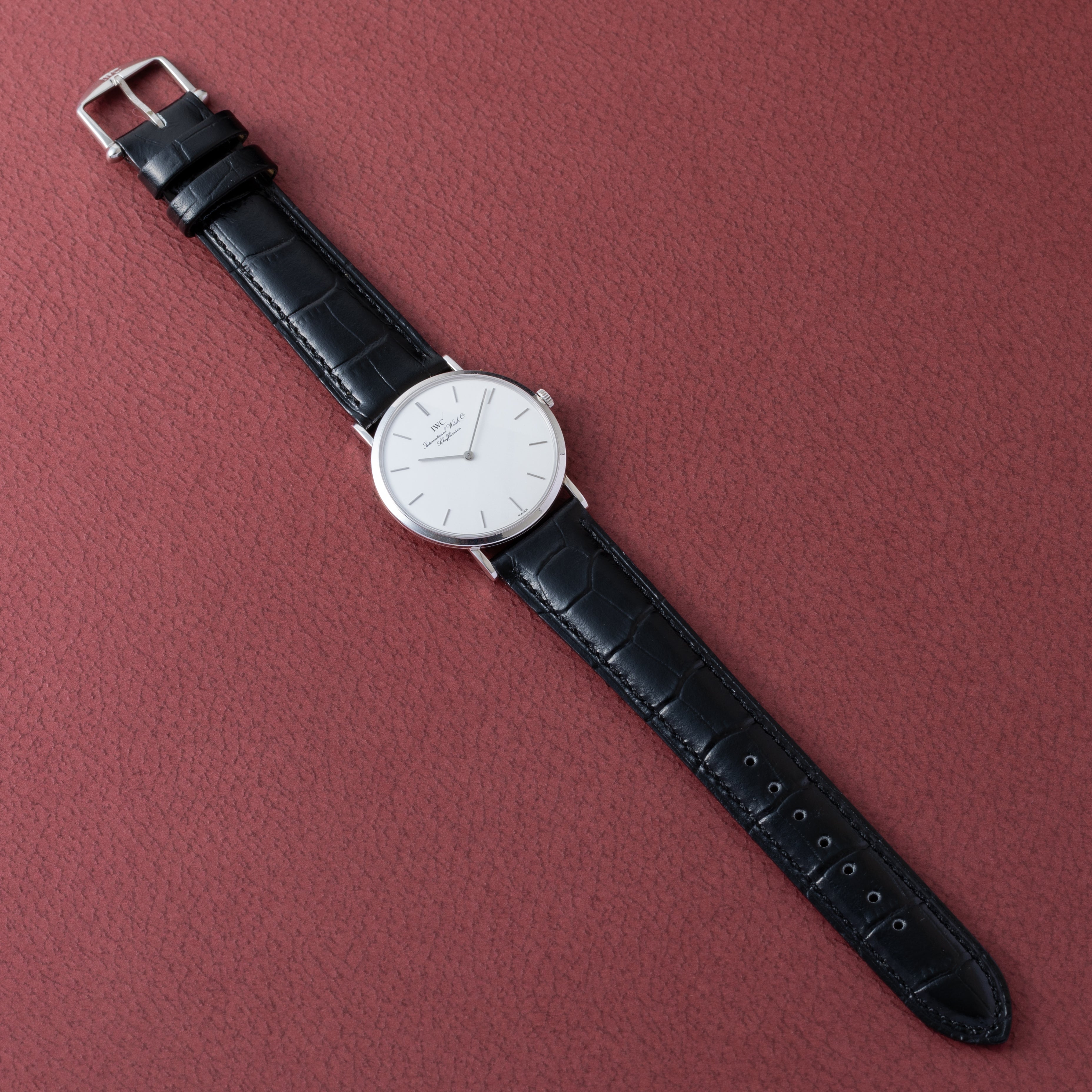 IWC ポートフィノ 1991年製 18金無垢ホワイトゴールド Ref.2008 純正GF尾錠付き