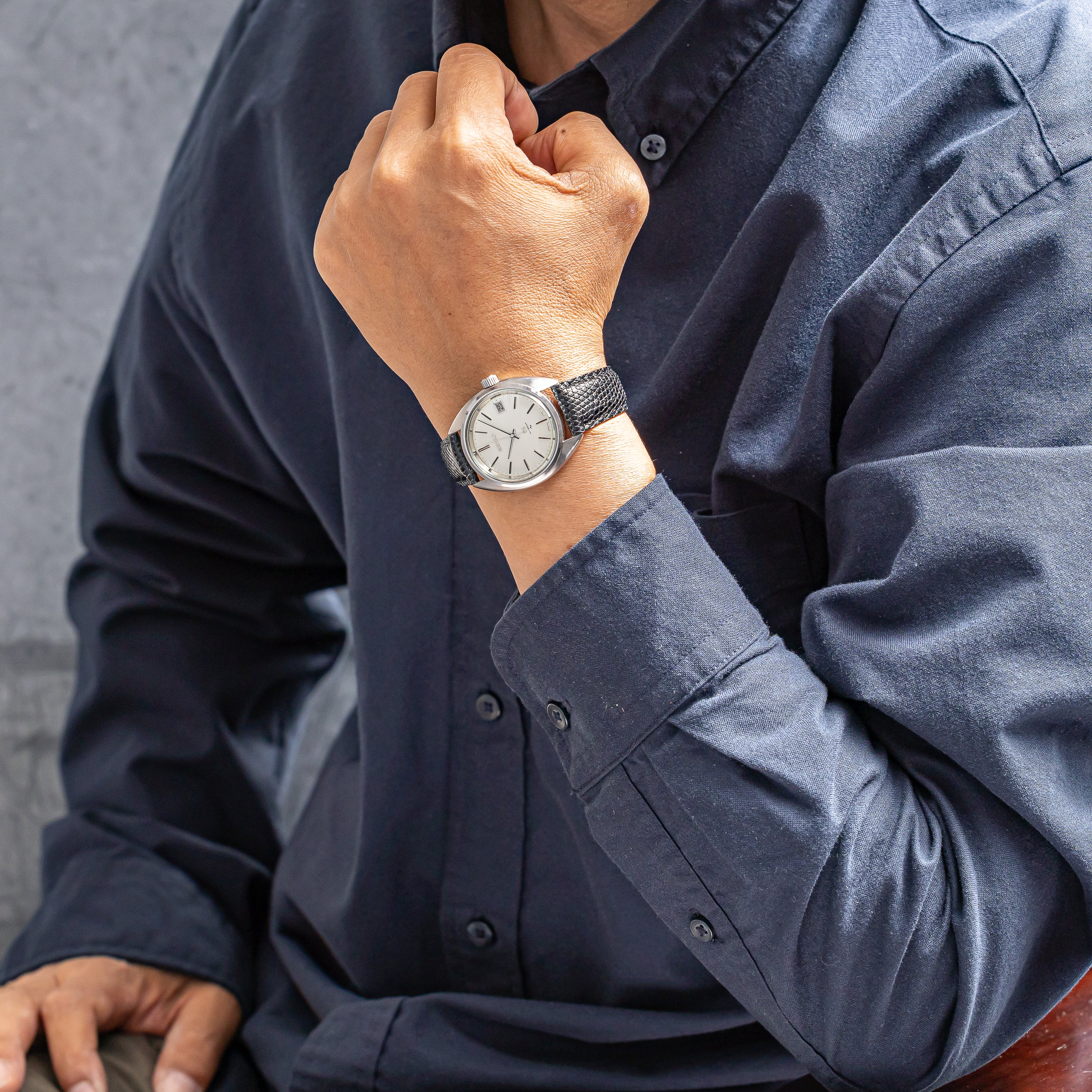 グランドセイコー 1970年製/昭和45年製 Cライン Ref.4522-7010 45GS 純正革ベルト付き