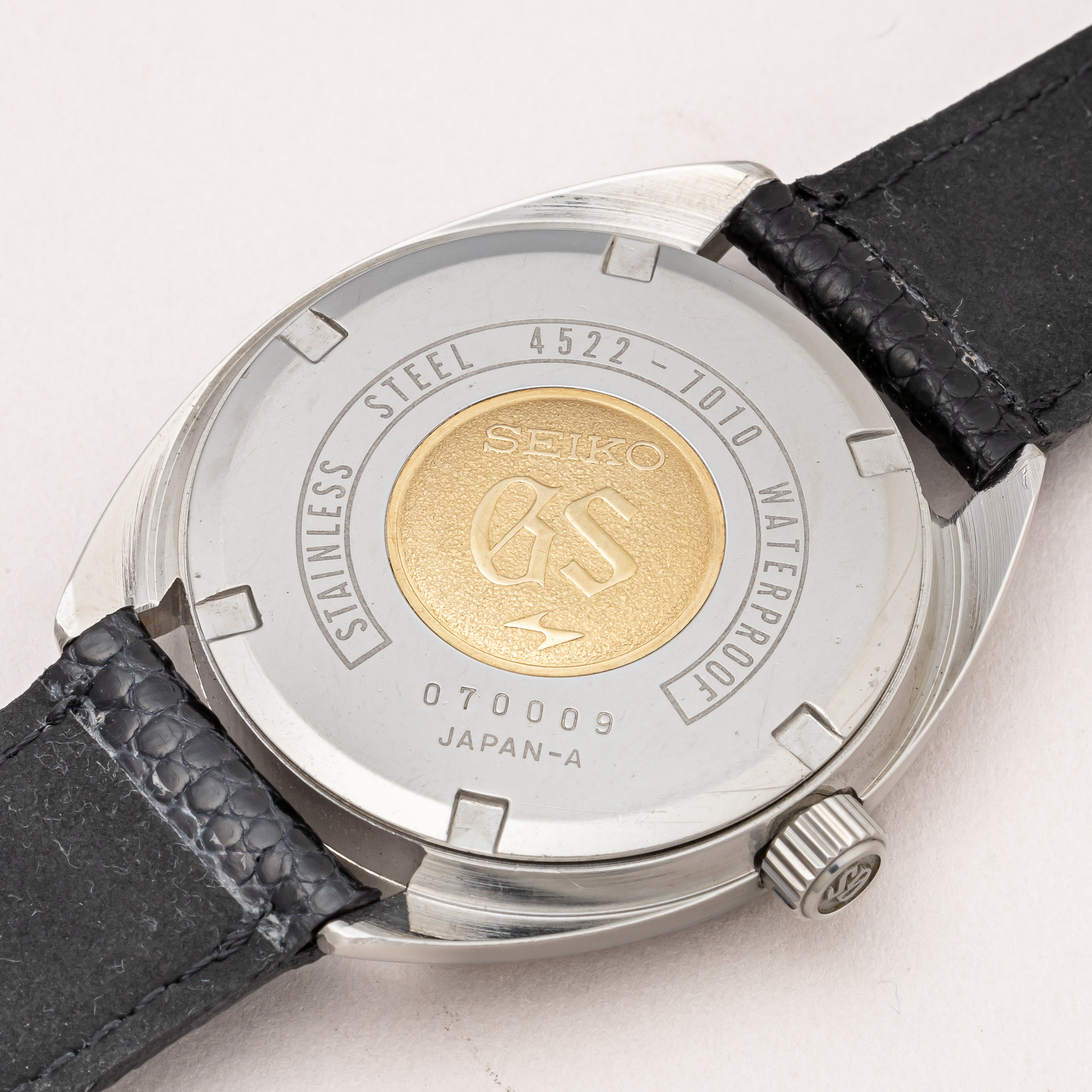 グランドセイコー 1970年製/昭和45年製 Cライン Ref.4522-7010 45GS 純正革ベルト付き