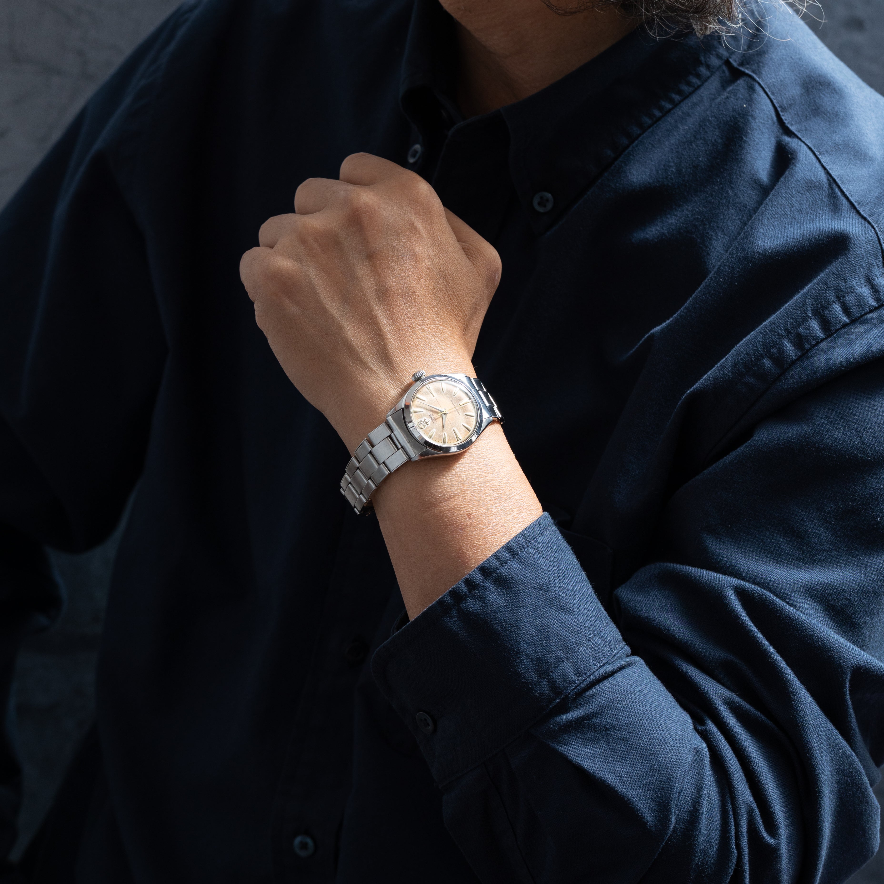 チューダー オイスター デカバラ クロスライン 1958年製 Ref.7934 王冠リューズ ロレックスブレス