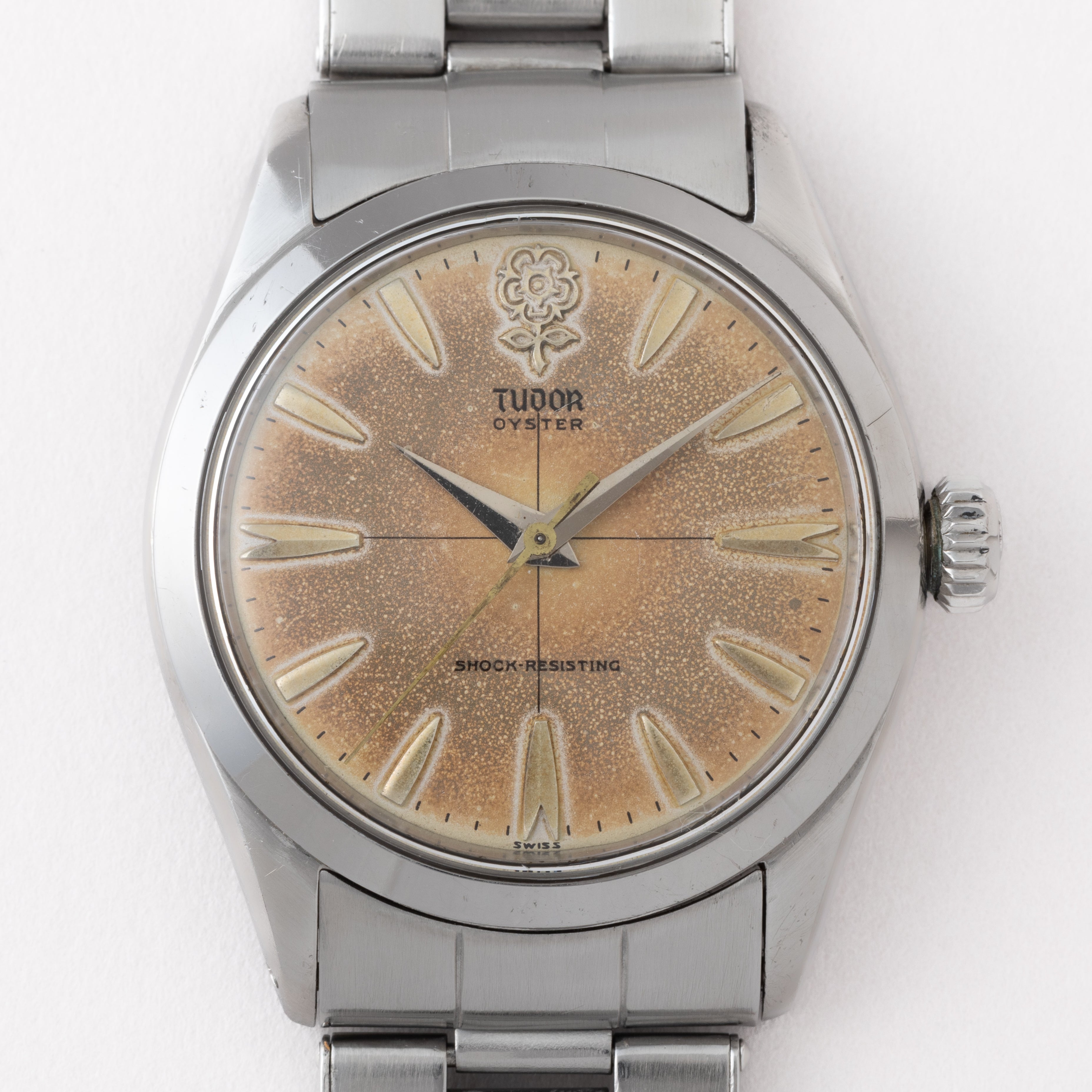 チューダー オイスター デカバラ クロスライン 1958年製 Ref.7934 王冠リューズ ロレックスブレス