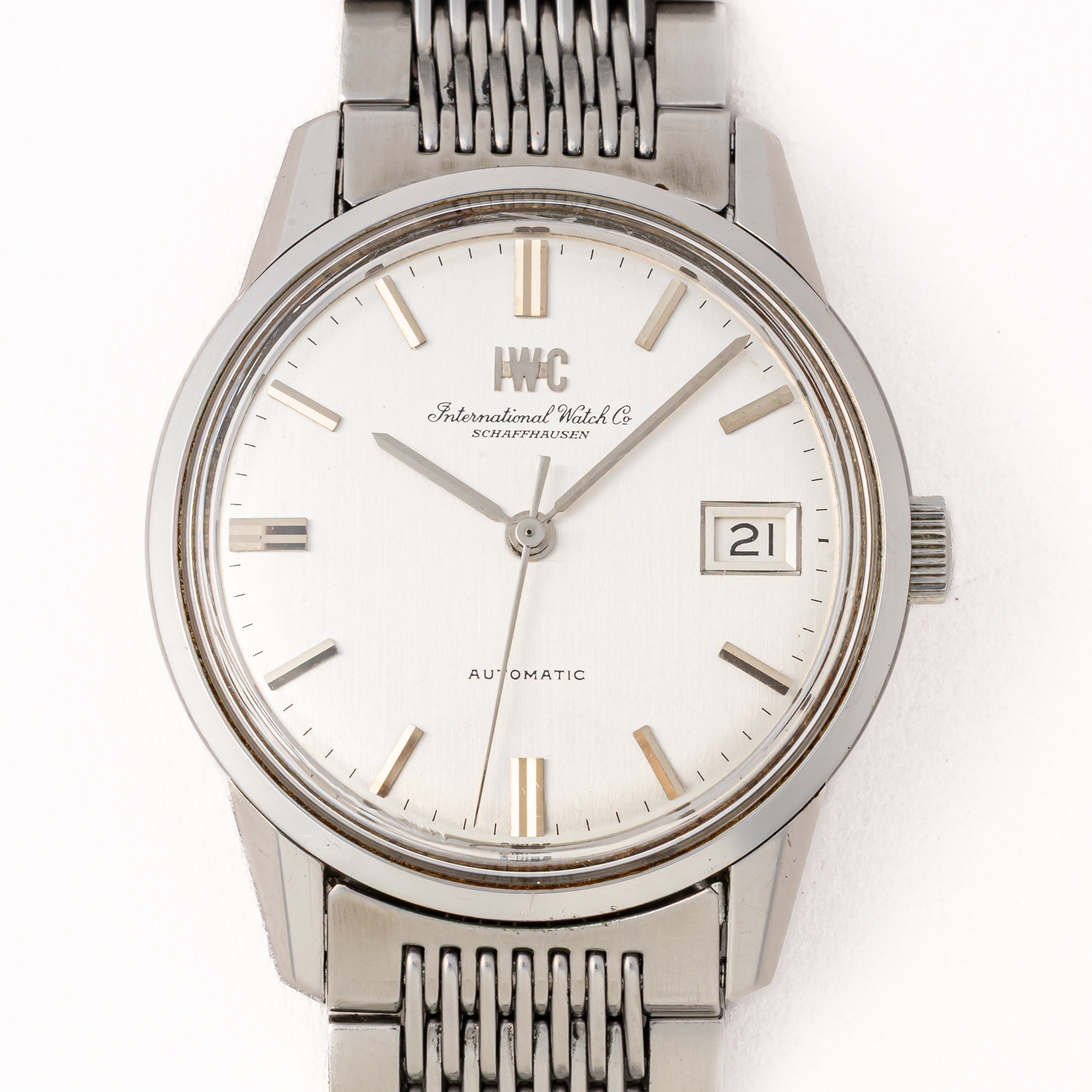 IWC ラウンドケース 自動巻き 1970年製(昭和45年製) Ref.R810A Cal.8541B 純正ブレス付き