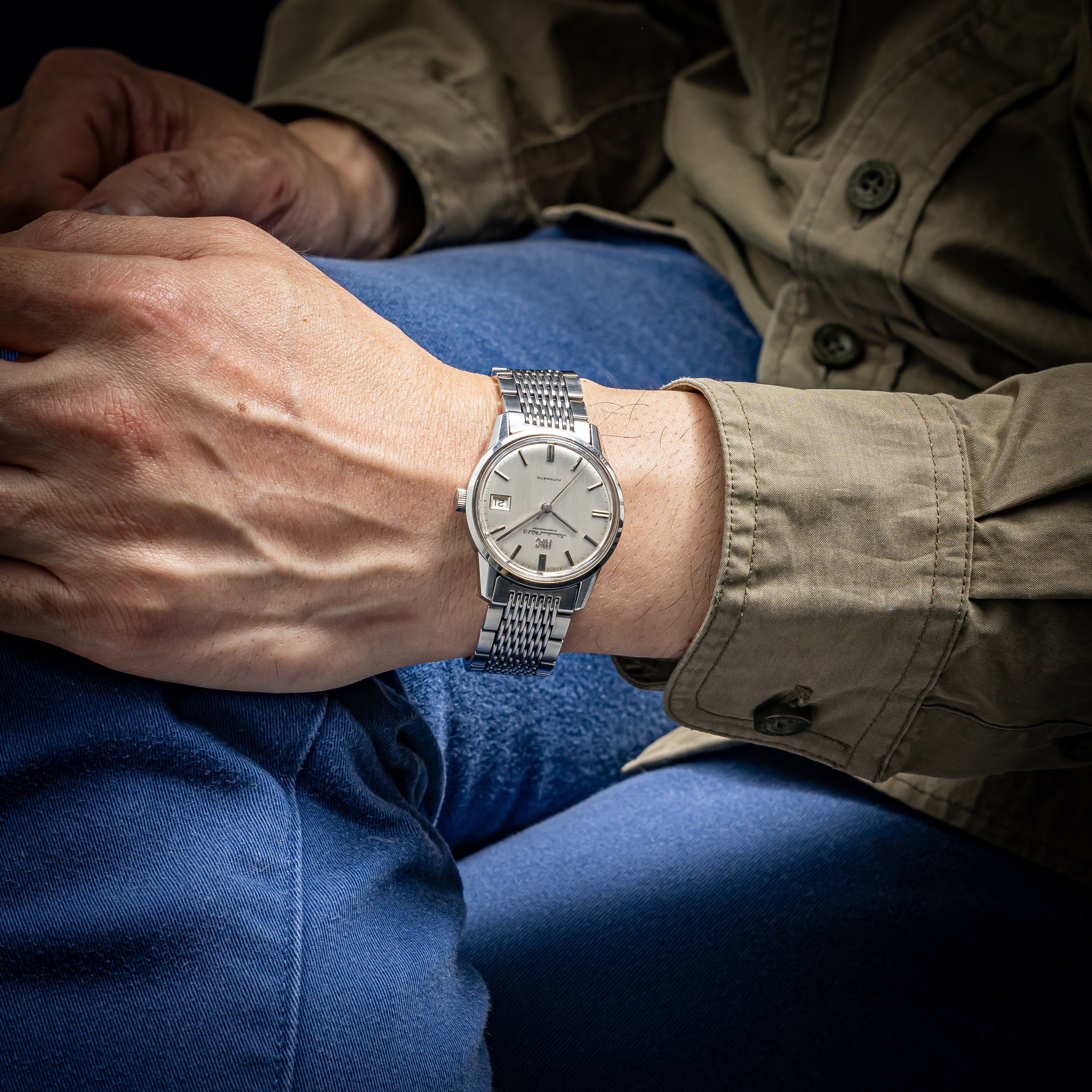 IWC ラウンドケース 自動巻き 1970年製(昭和45年製) Ref.R810A Cal.8541B 純正ブレス付き