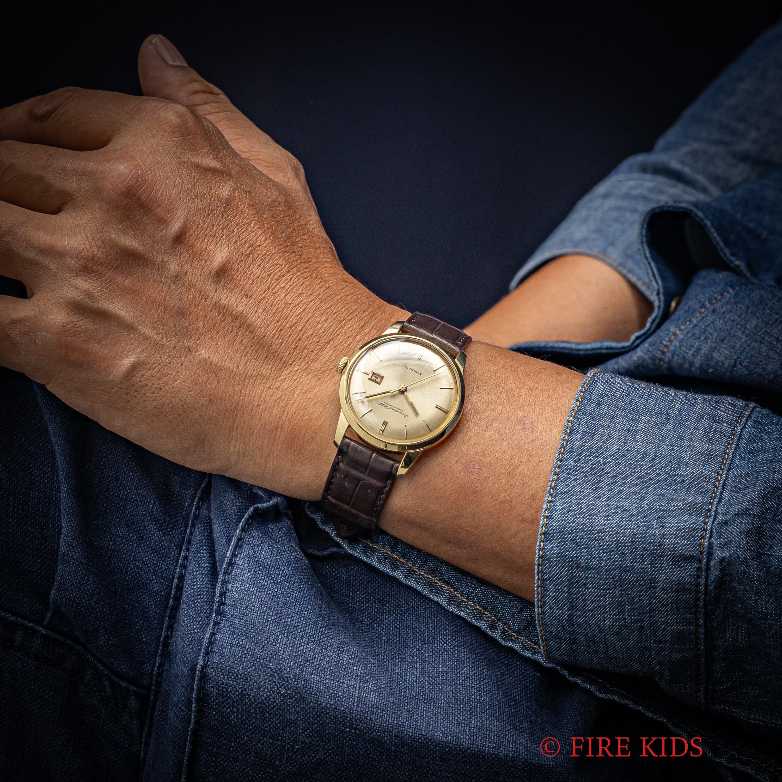 IWC ラウンドケース 自動巻き 18金無垢 Ref.R348 13A 1963年製 Cal.8531