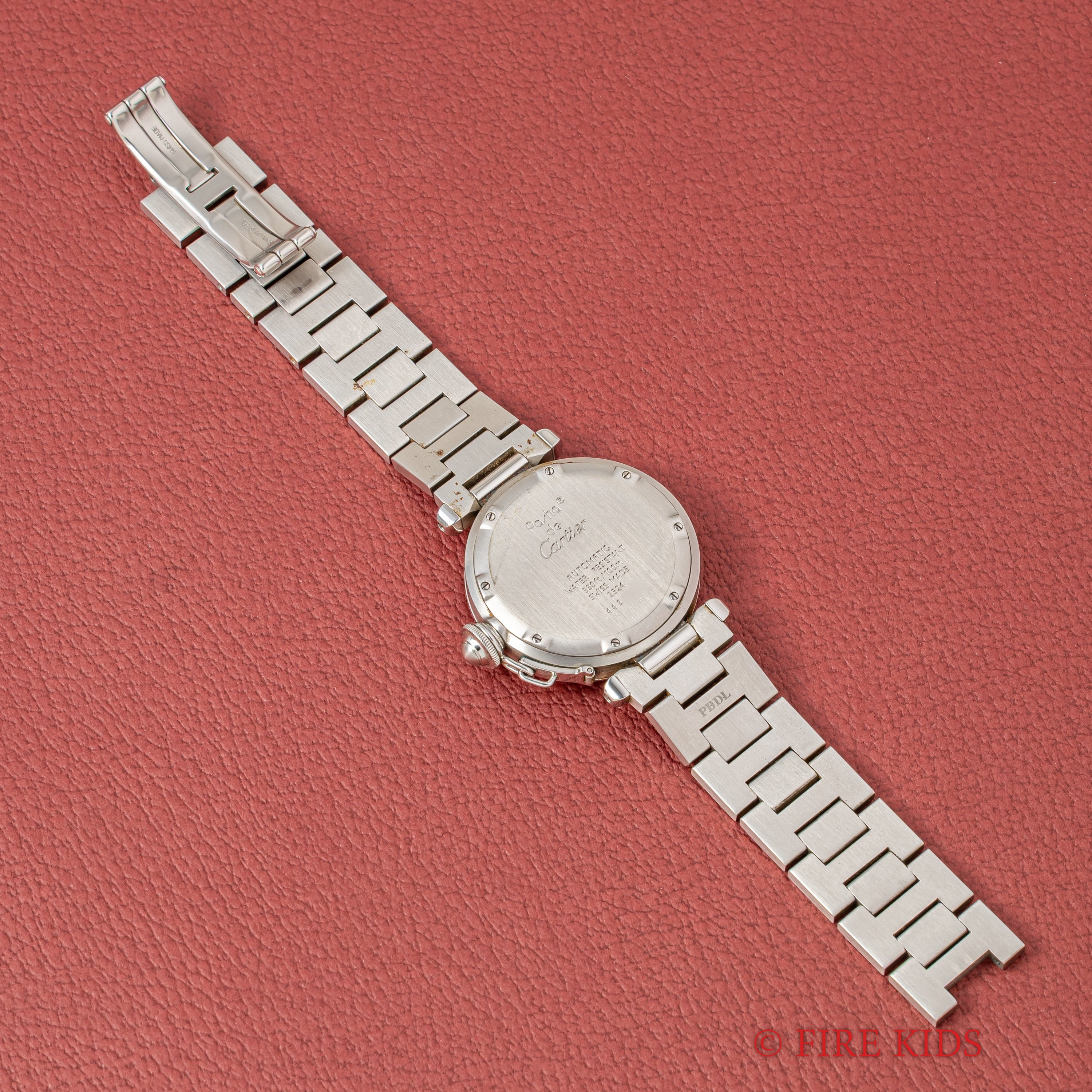 カルティエ パシャC オートマチック ブラックダイヤル 1990年代製 トリチウム