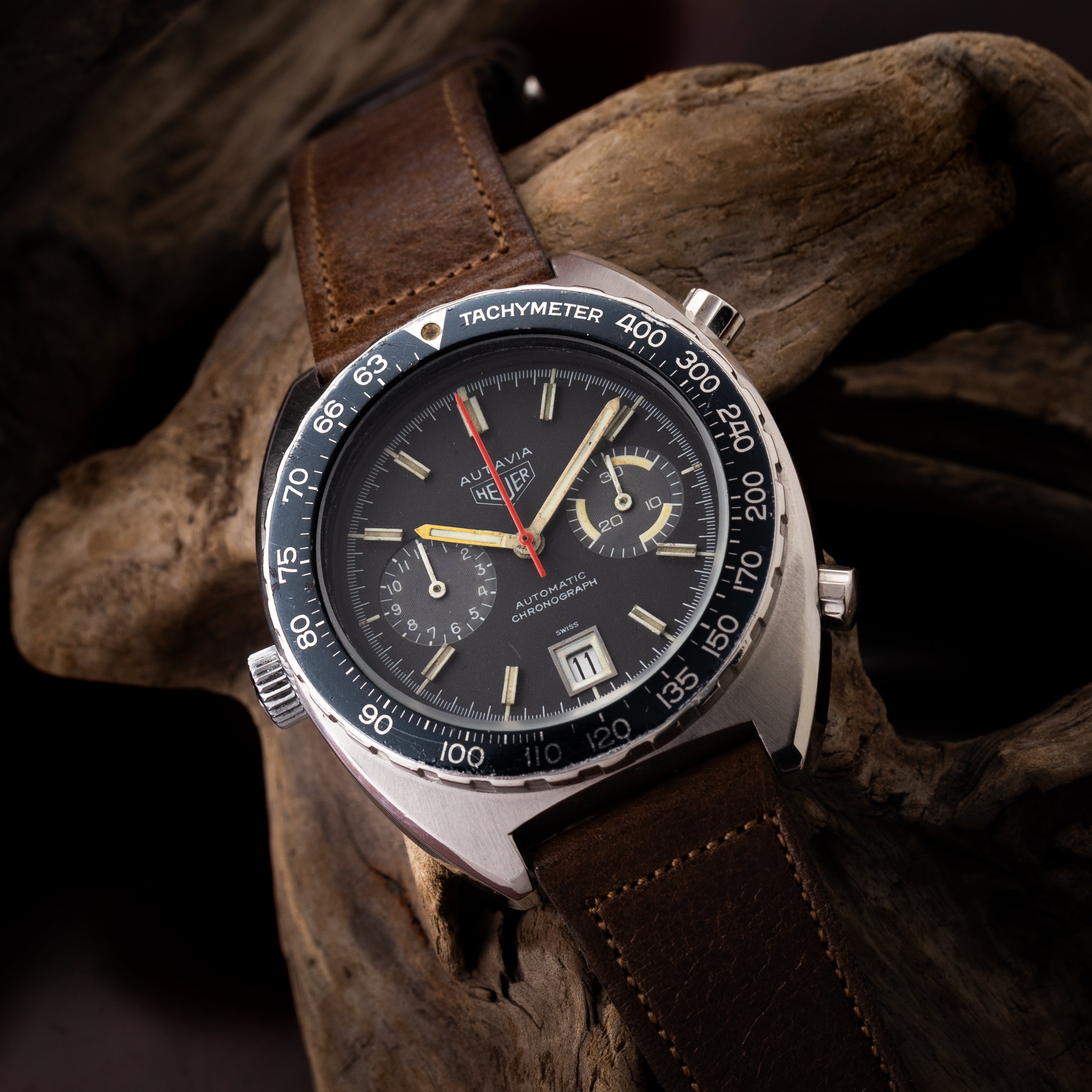 ホイヤー オータヴィア Ref.11630 クロノグラフ 1970年代 自動巻き Cal.12