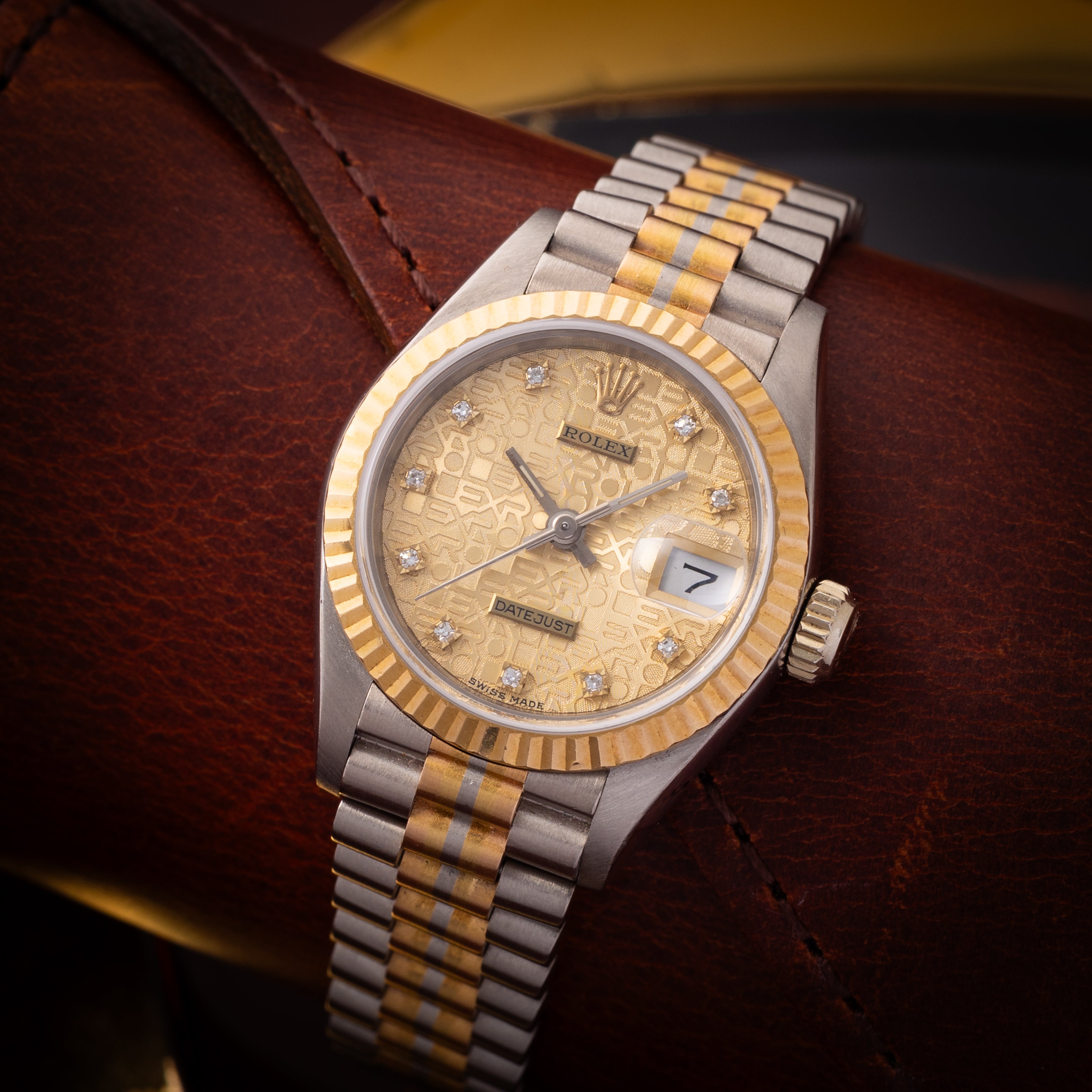 ロレックス レディース デイトジャスト トリドール 18金無垢 1988年製