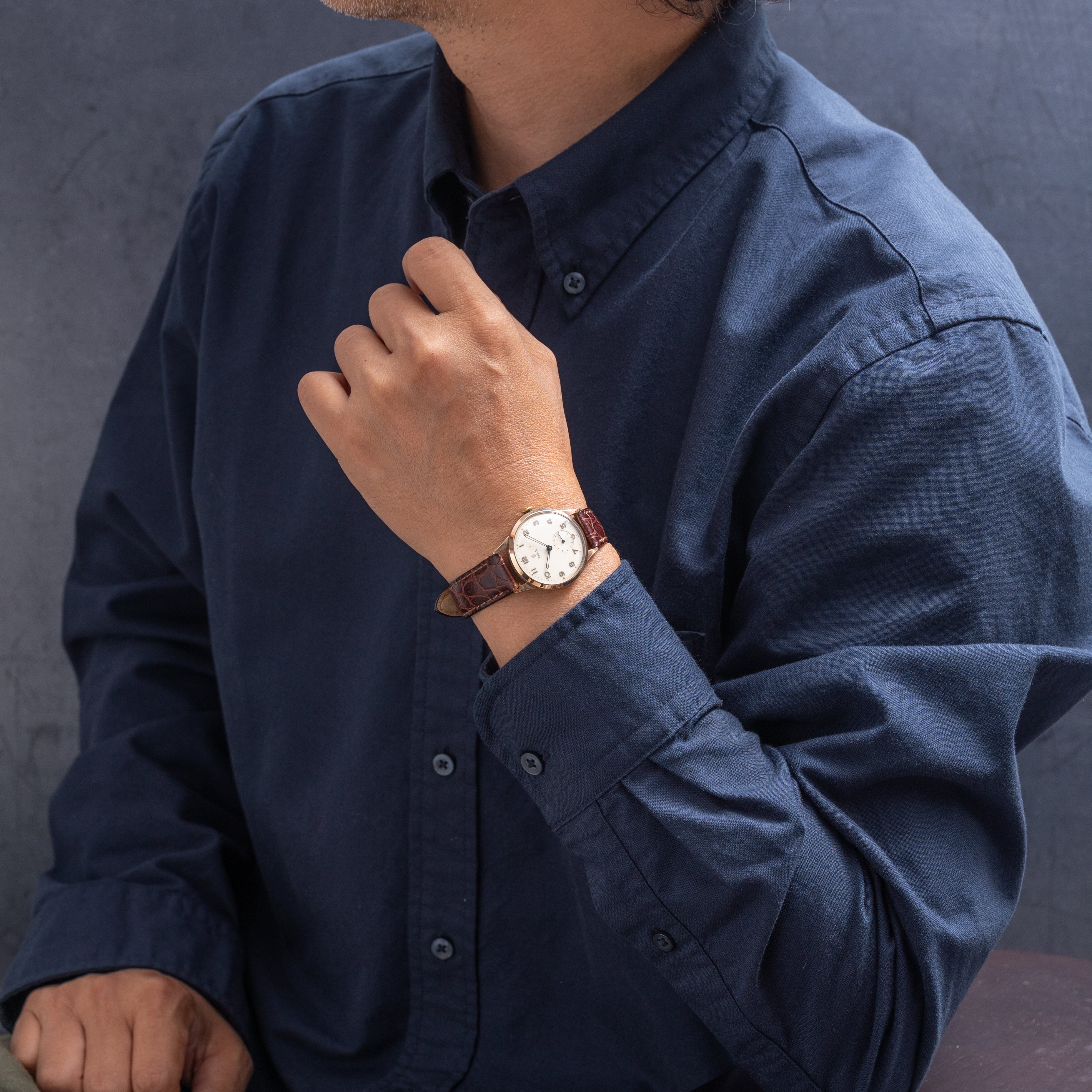 チューダー 小バラ 9金無垢 1930年代 手巻き