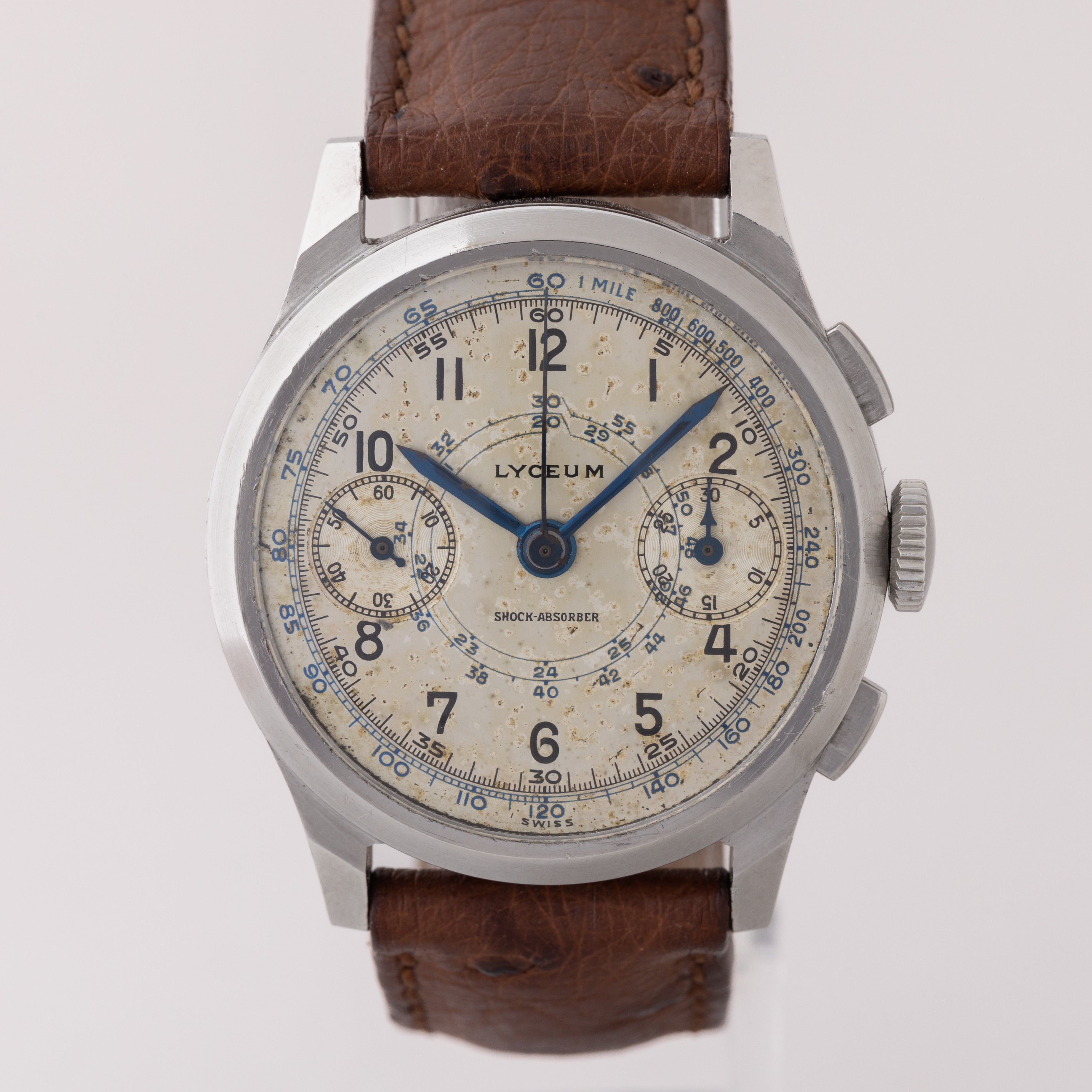 ライシャム 1940年代 2レジスタークロノグラフ Cal.バルジューVZ