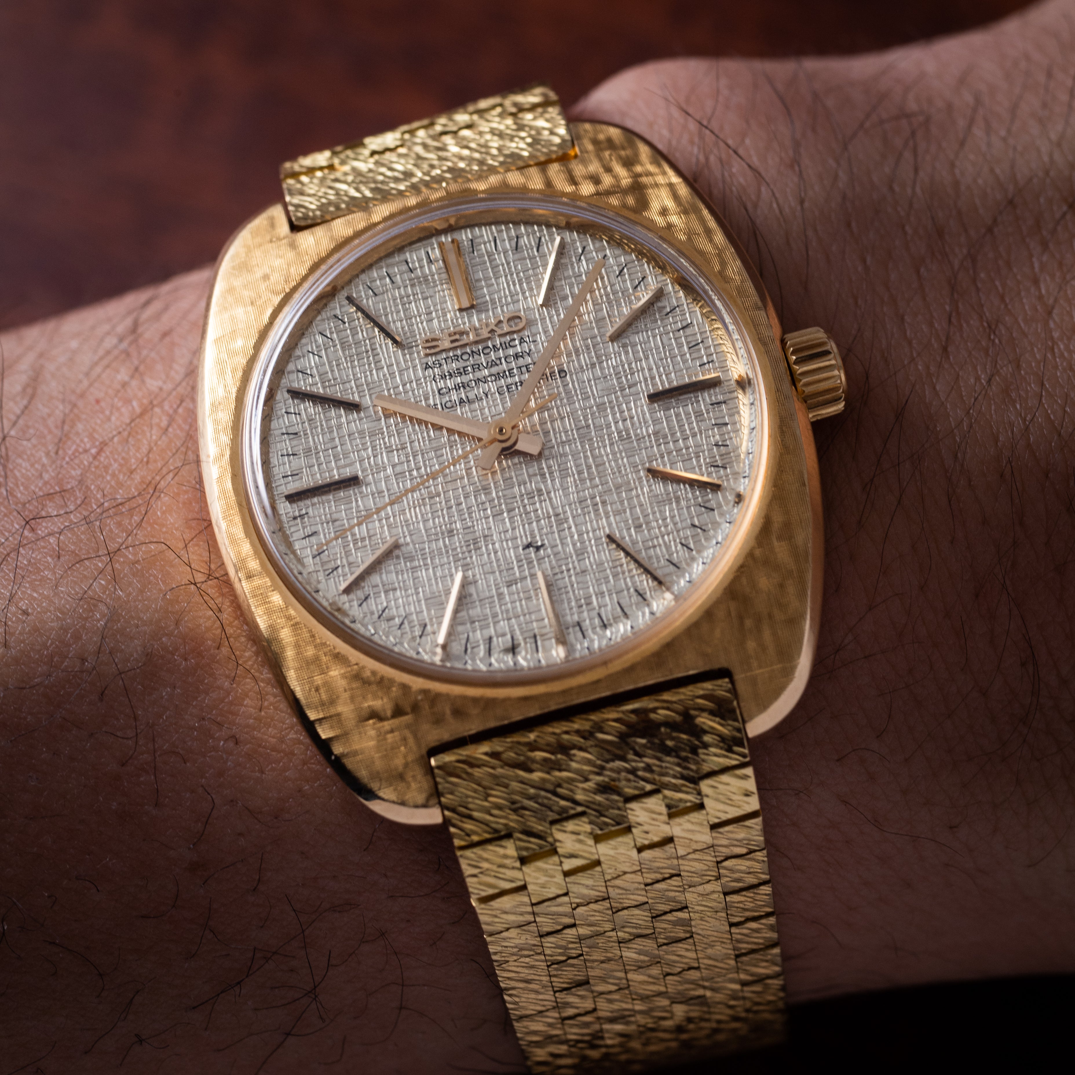セイコー 天文台クロノメーター グランドセイコー Ref.4520-8020 1970年製/昭和45年製 18金無垢ケースブレス