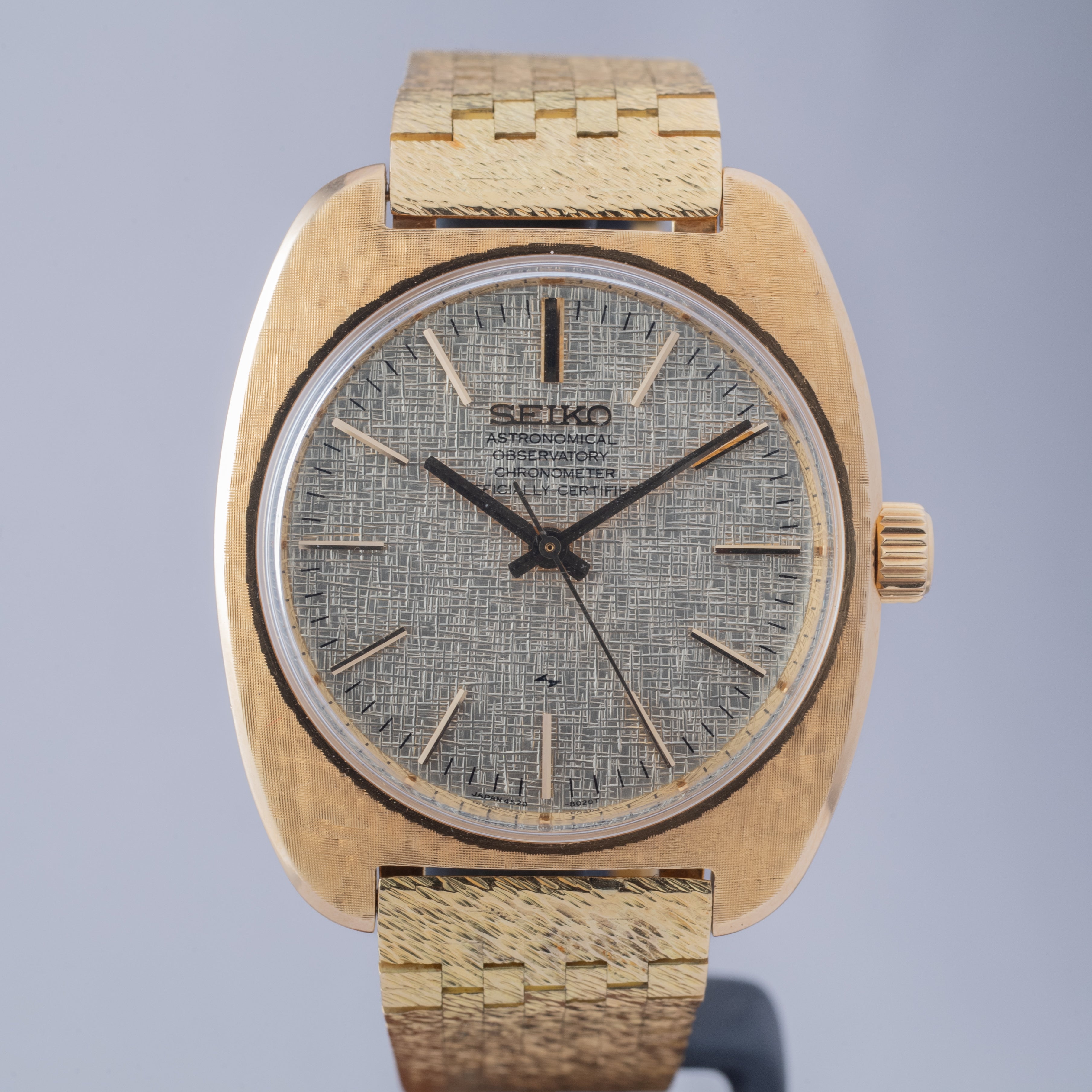 セイコー 天文台クロノメーター グランドセイコー Ref.4520-8020 1970年製/昭和45年製 18金無垢ケースブレス