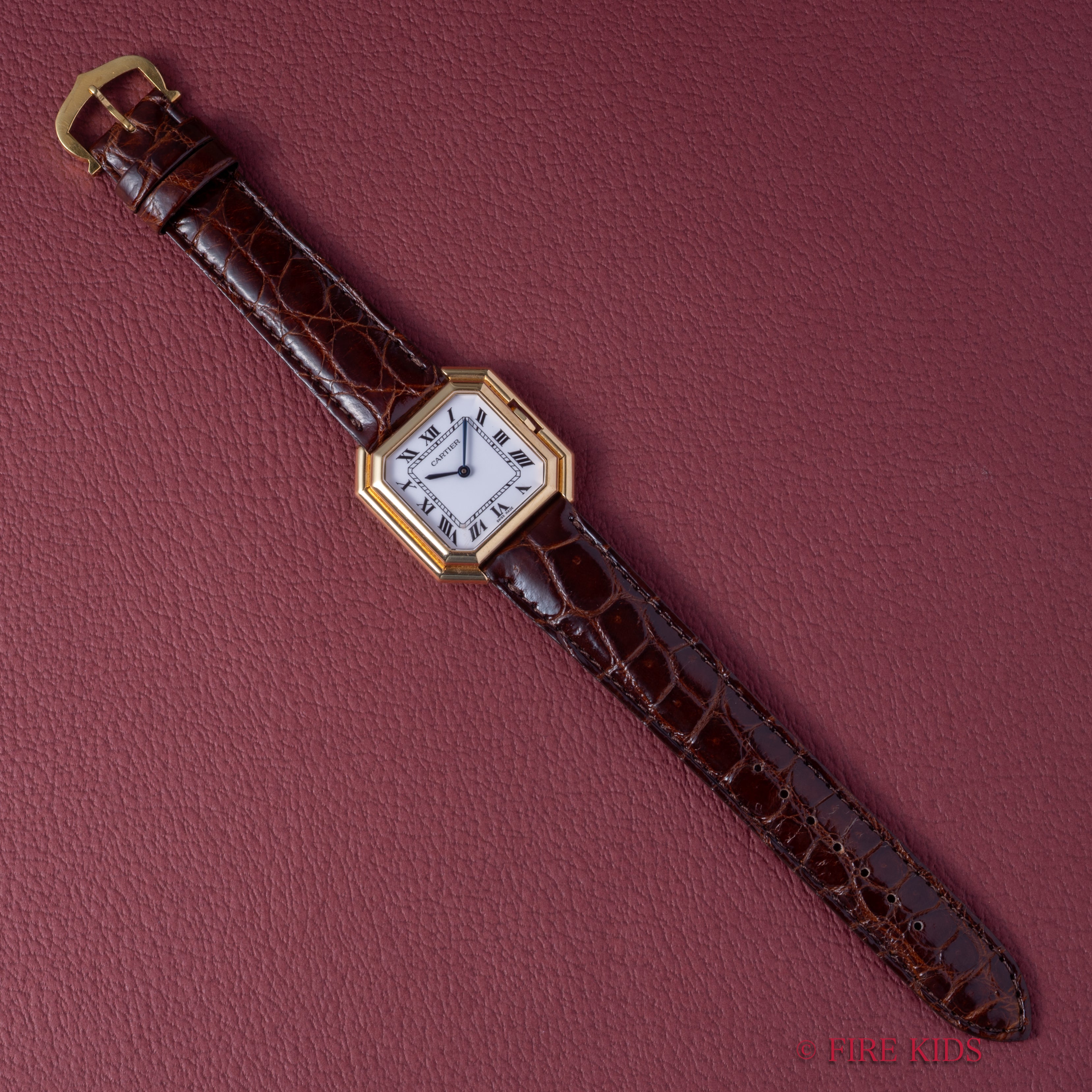 カルティエ サンチュール XLサイズ 自動巻 18金無垢イエローゴールド 1970年代製