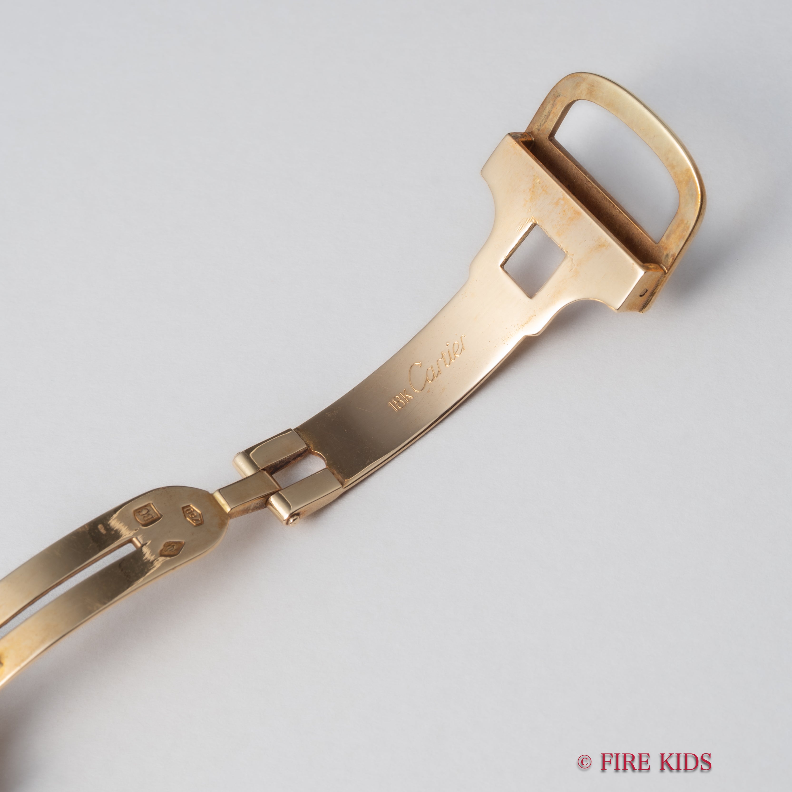 カルティエ サンチュール LMサイズ 手巻 WG+YGコンビ 1980年代製 PARISダイヤル 18KYG純正Dバックル