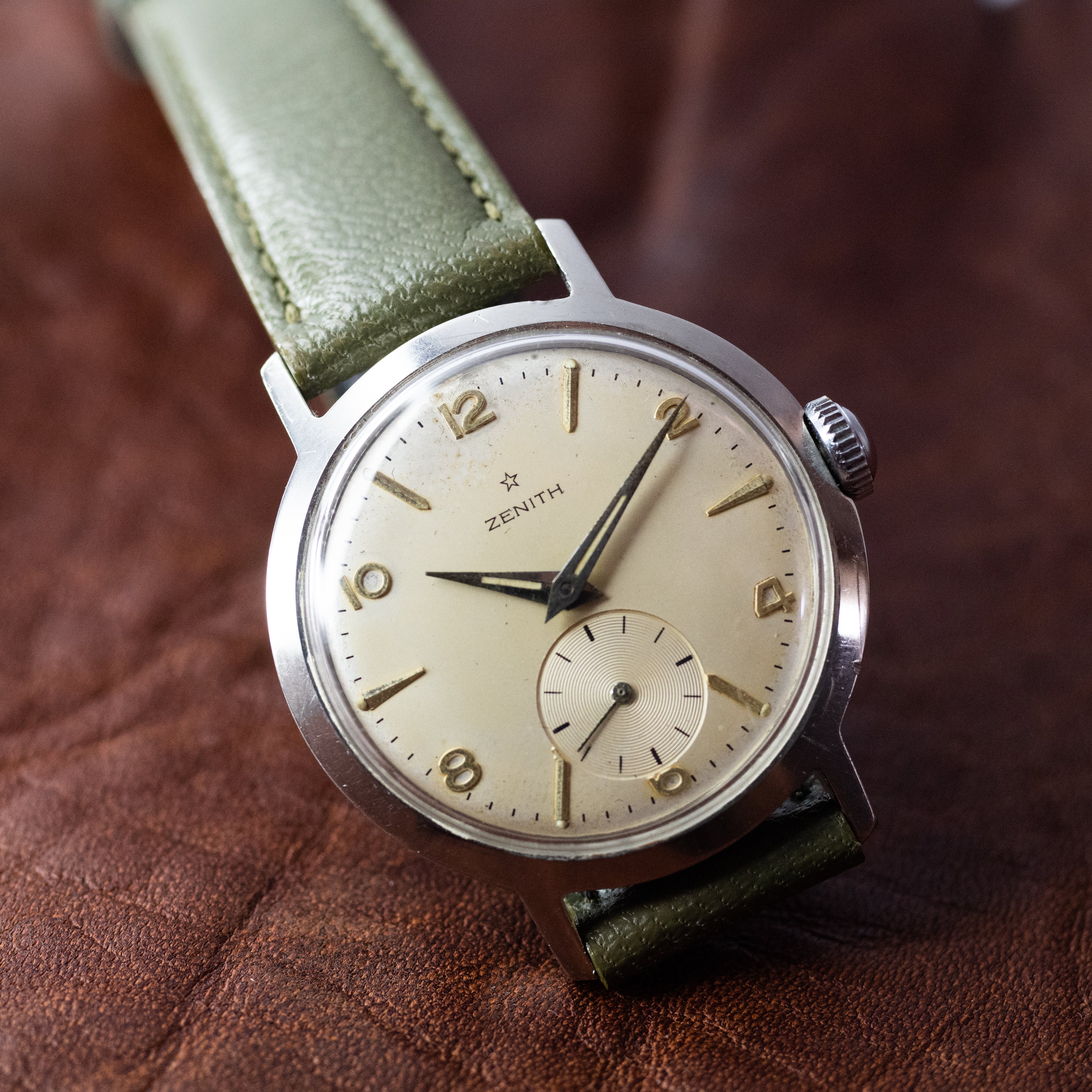 ゼニス ラウンド スモセコ 飛びアラビア 1940年代