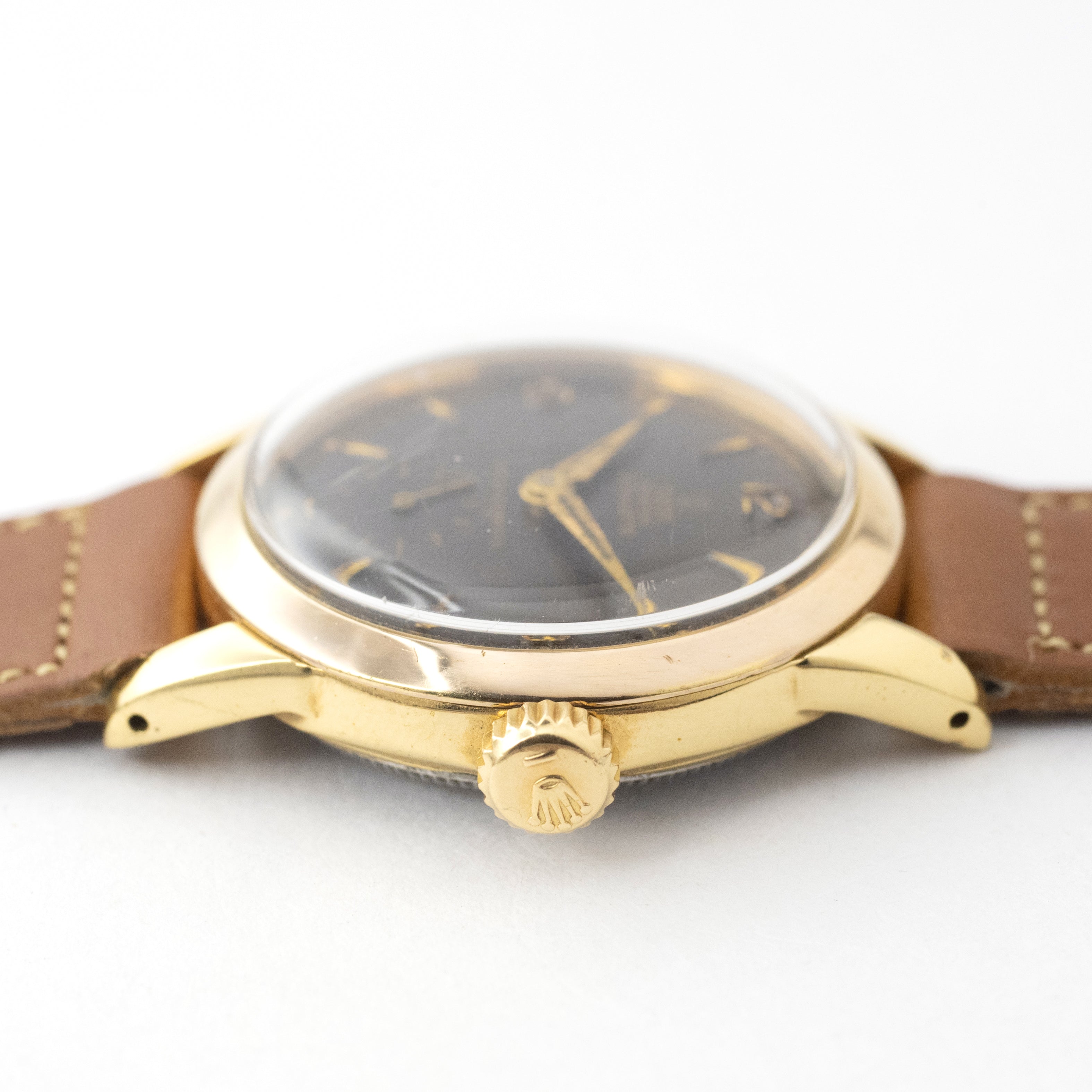 TUDOR オイスター アスリート 小薔薇 ハニカムブラウンダイヤル 1950年代