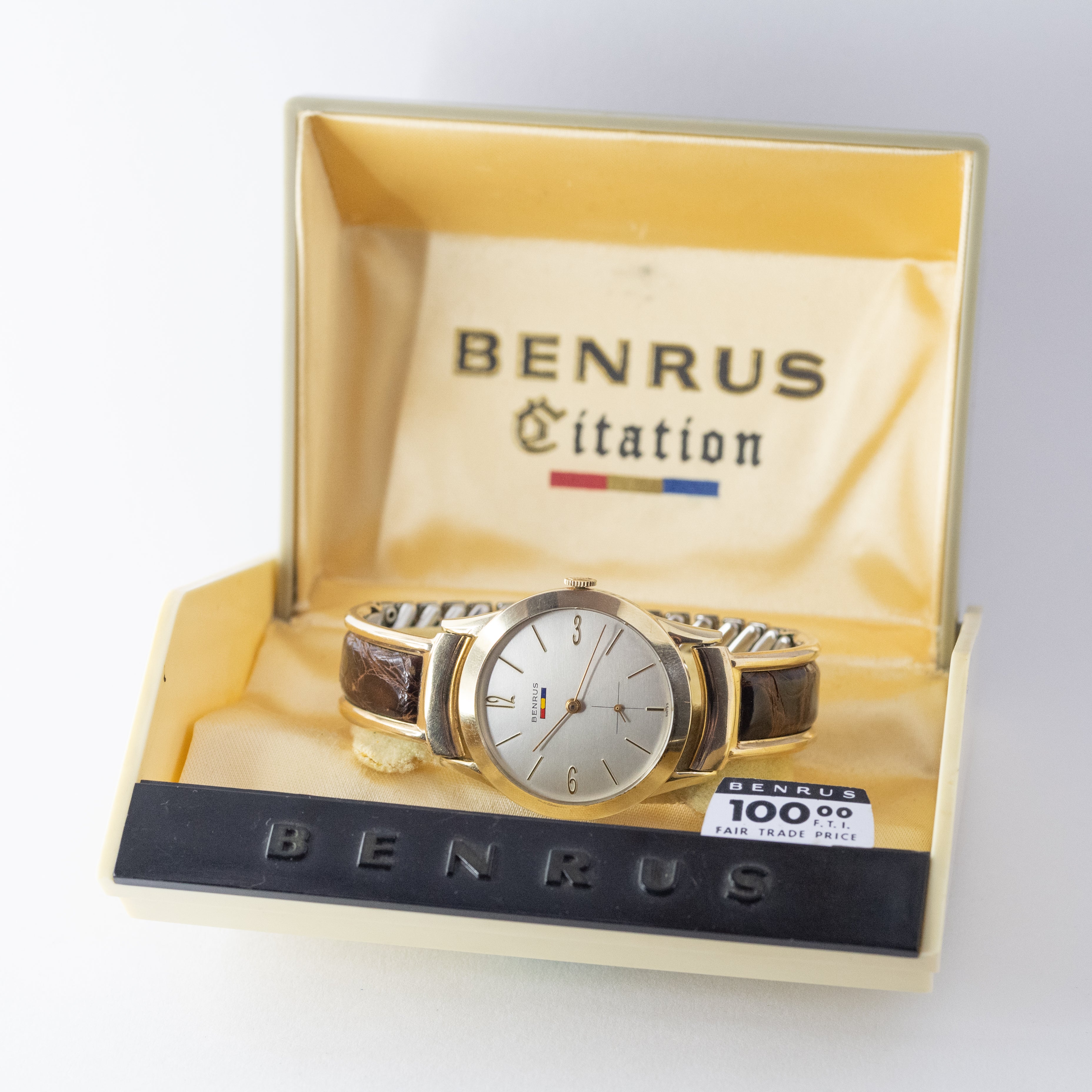 BENRUS CITATION金張り箱付き 1950年代