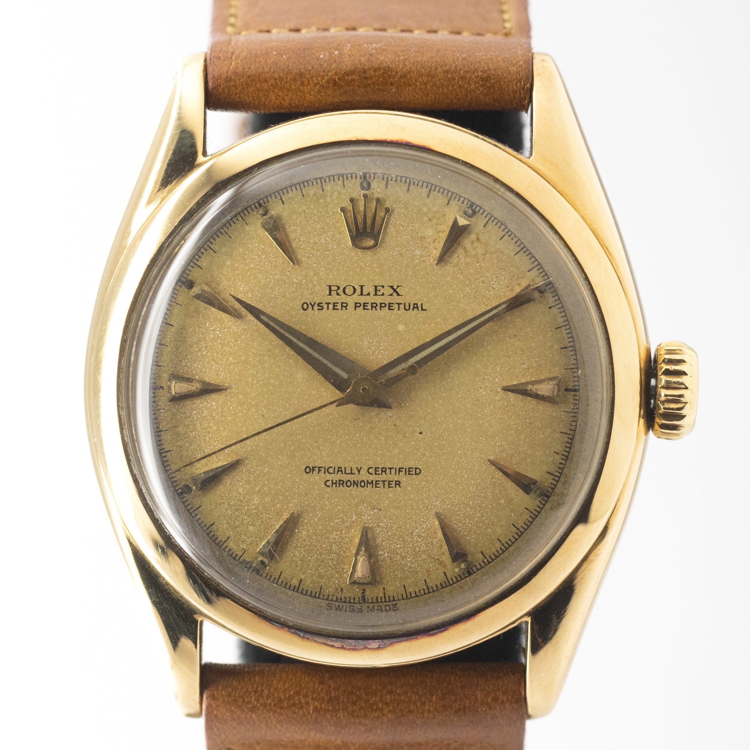 ロレックス セミバブルバック18KYG