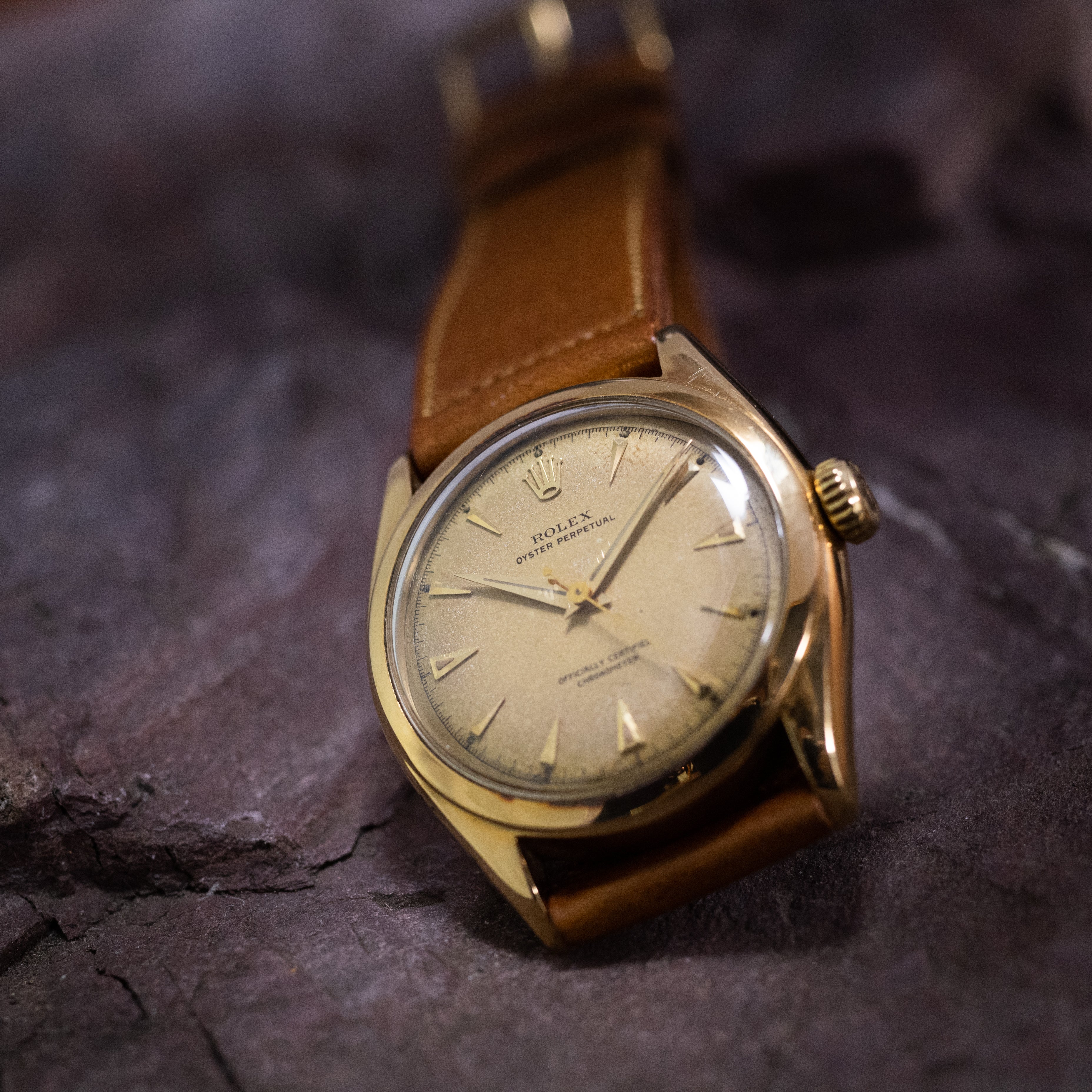 ロレックス セミバブルバック18KYG