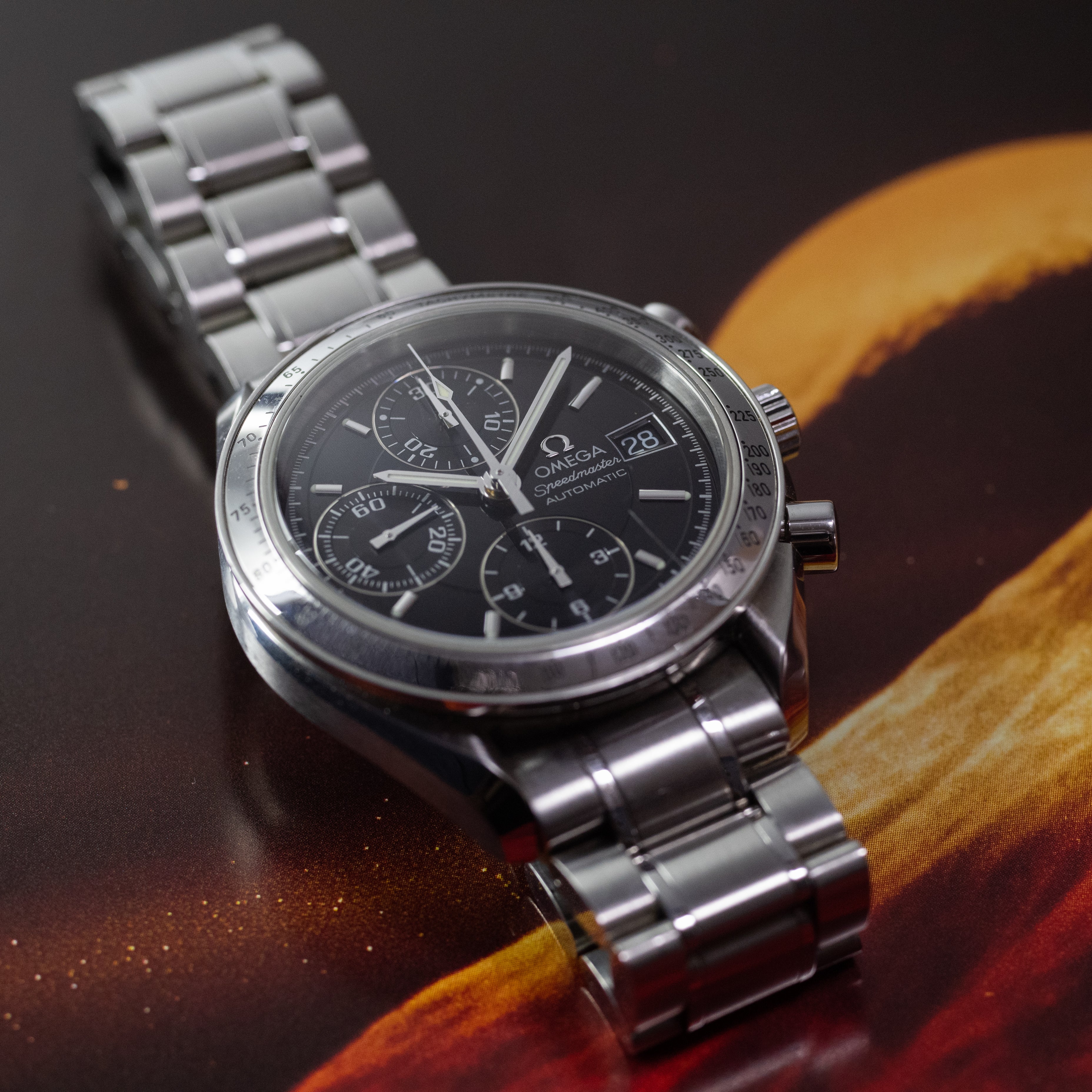 オメガスピードマスター オートマチック ブラックダイヤル 1998年製