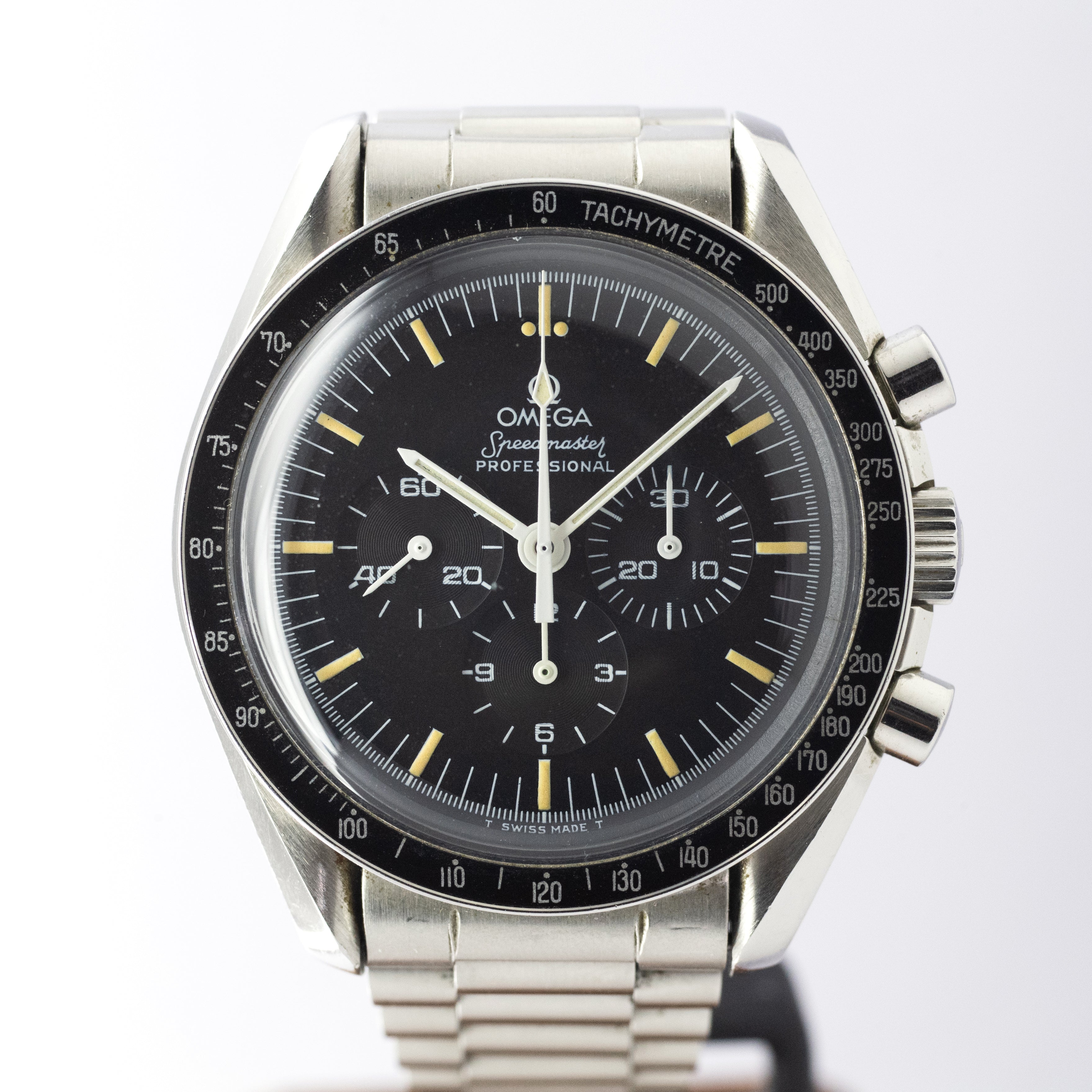 オメガ 1988年製 スピードマスタープロフェッショナル5thモデル 下がりr希少3連ブレス