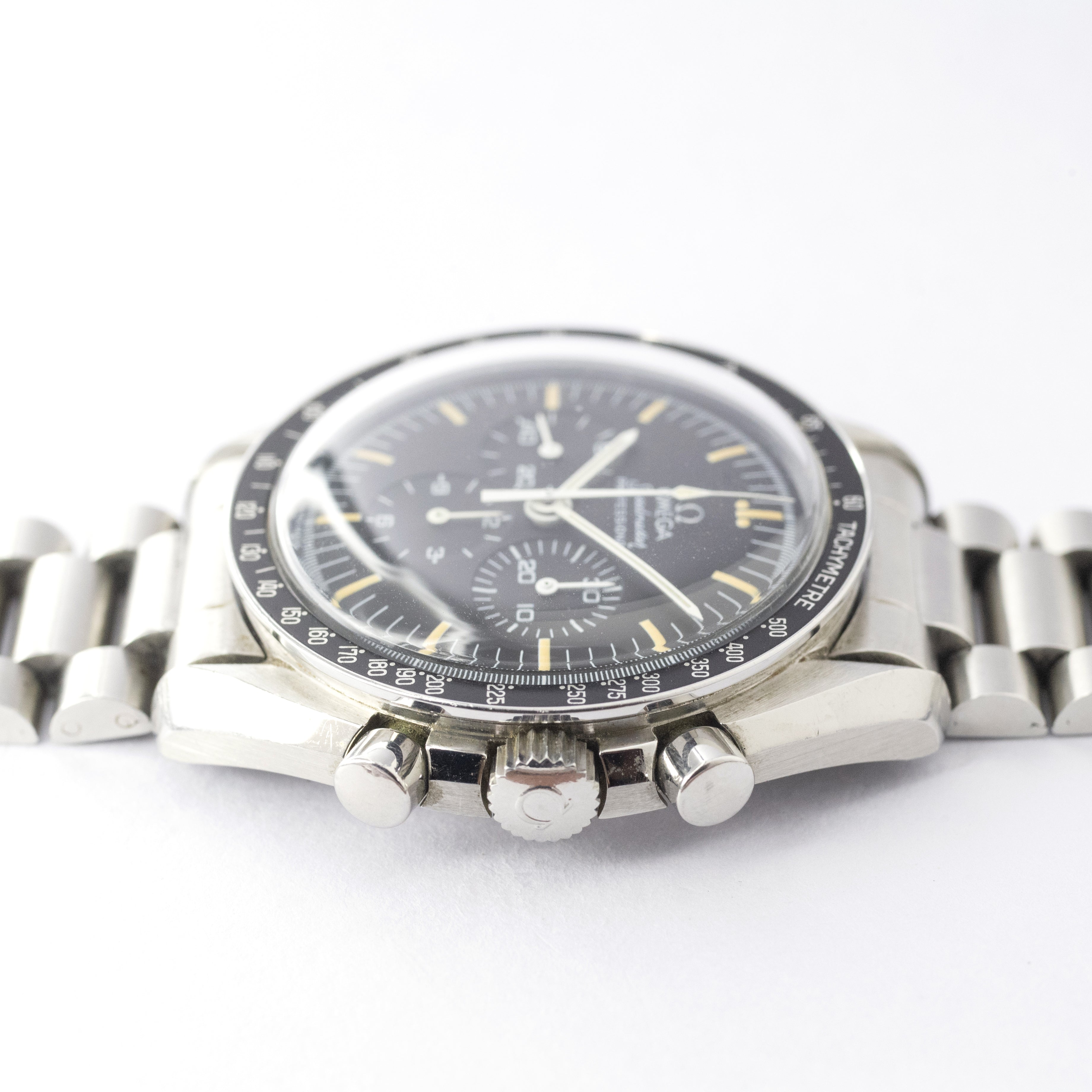 オメガ 1988年製 スピードマスタープロフェッショナル5thモデル 下がりr希少3連ブレス