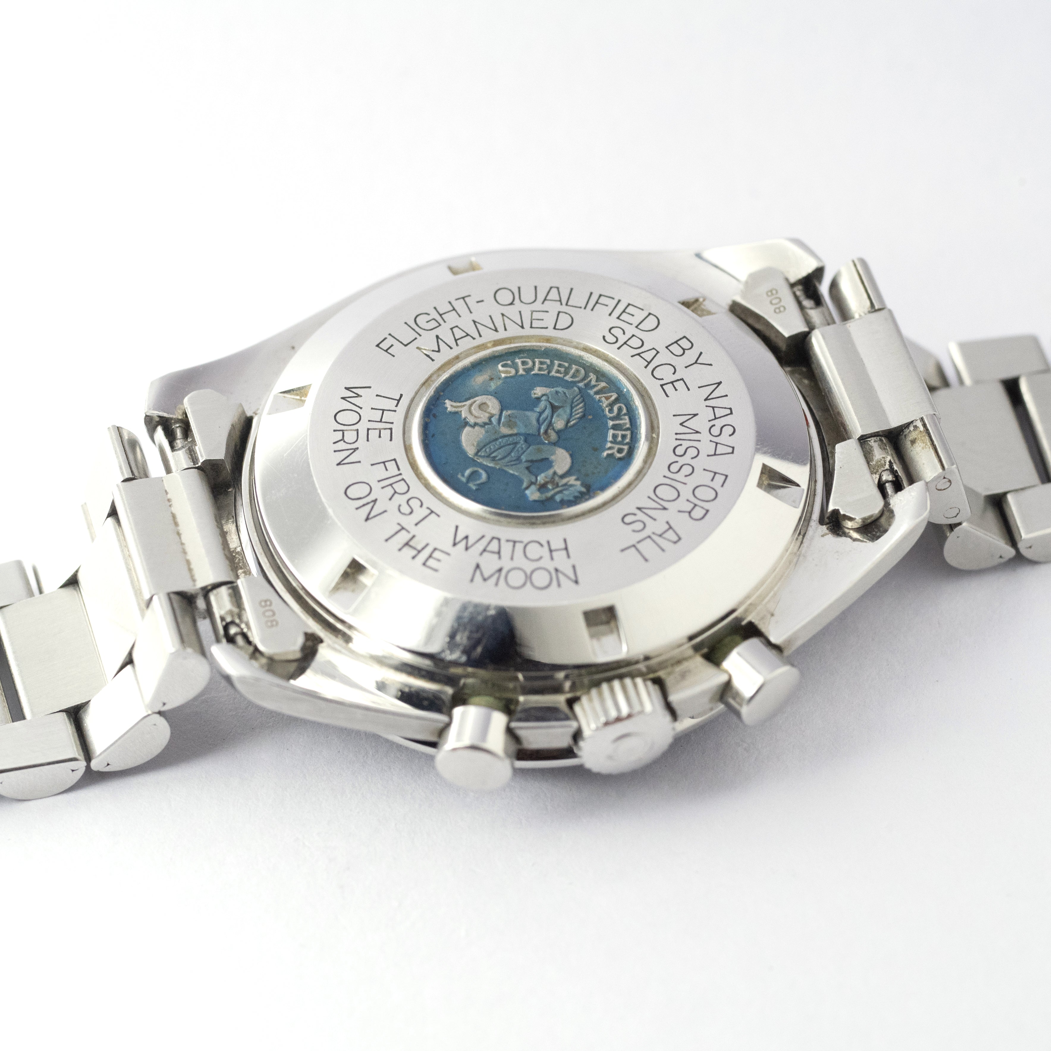 オメガ 1988年製 スピードマスタープロフェッショナル5thモデル 下がりr希少3連ブレス