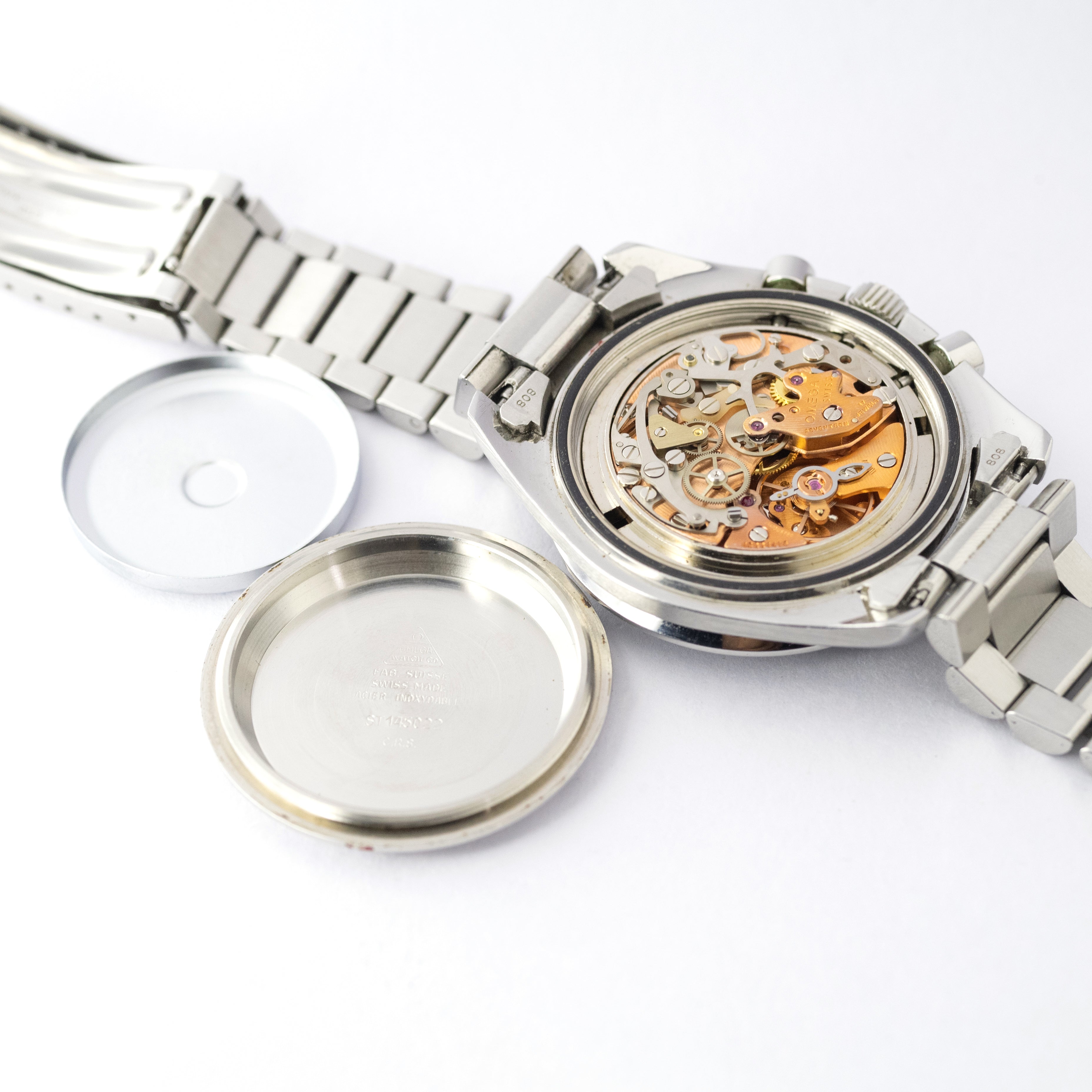 オメガ 1988年製 スピードマスタープロフェッショナル5thモデル 下がりr希少3連ブレス