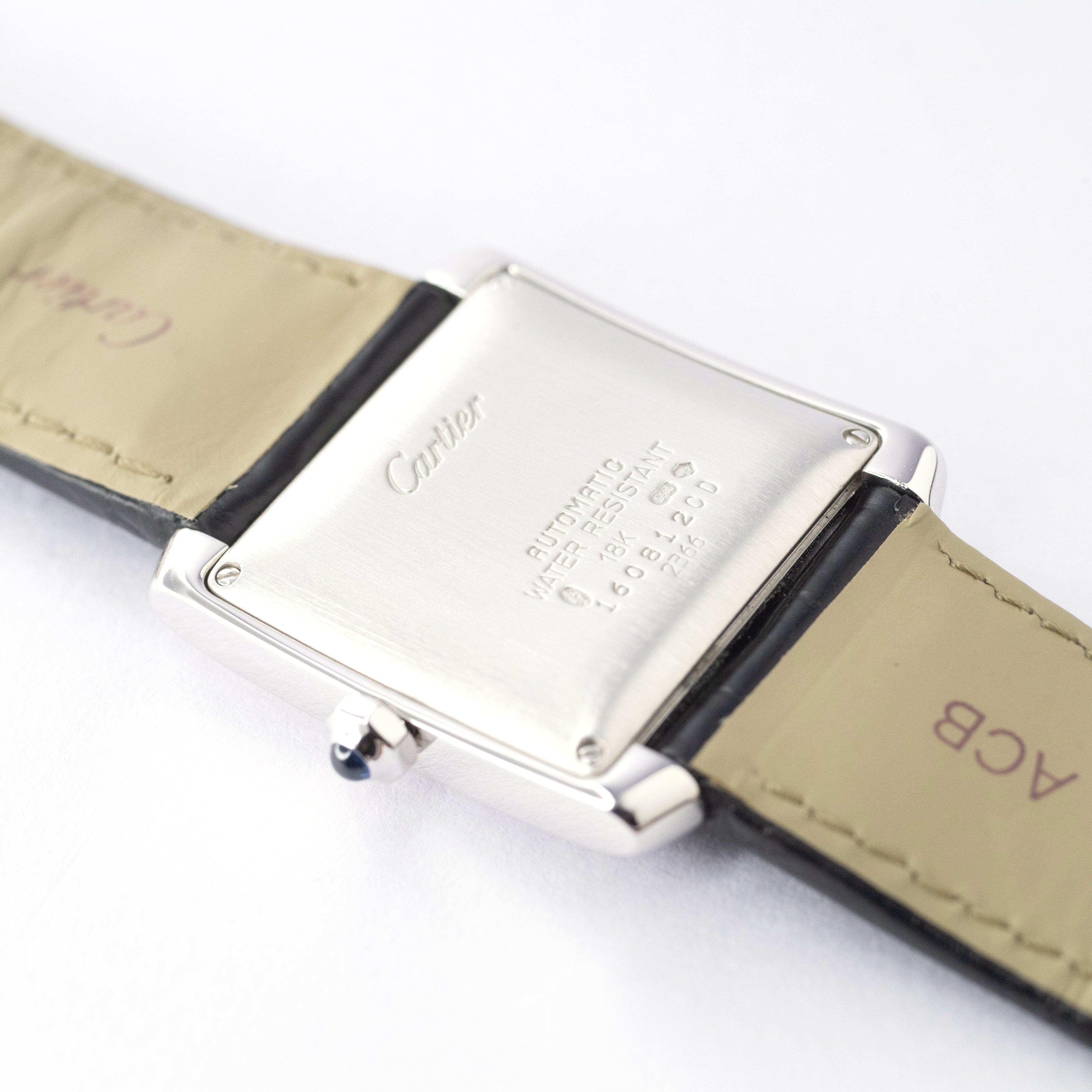カルティエ タンクフランセーズ LM 18KWG 1990年代 自動巻き