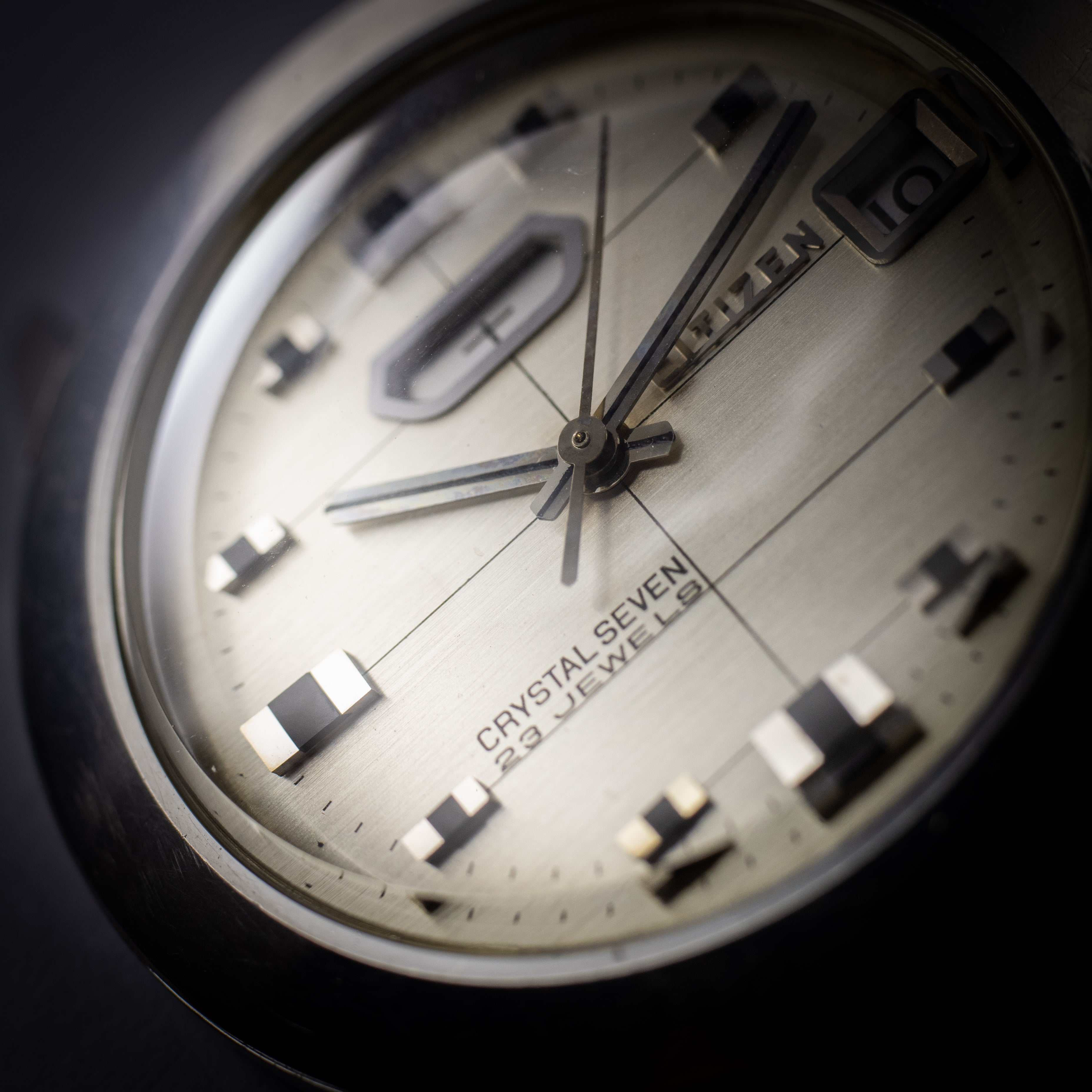 シチズン クリスタルセブン 1967年製 デイデイト スネークブレスブレスのみ