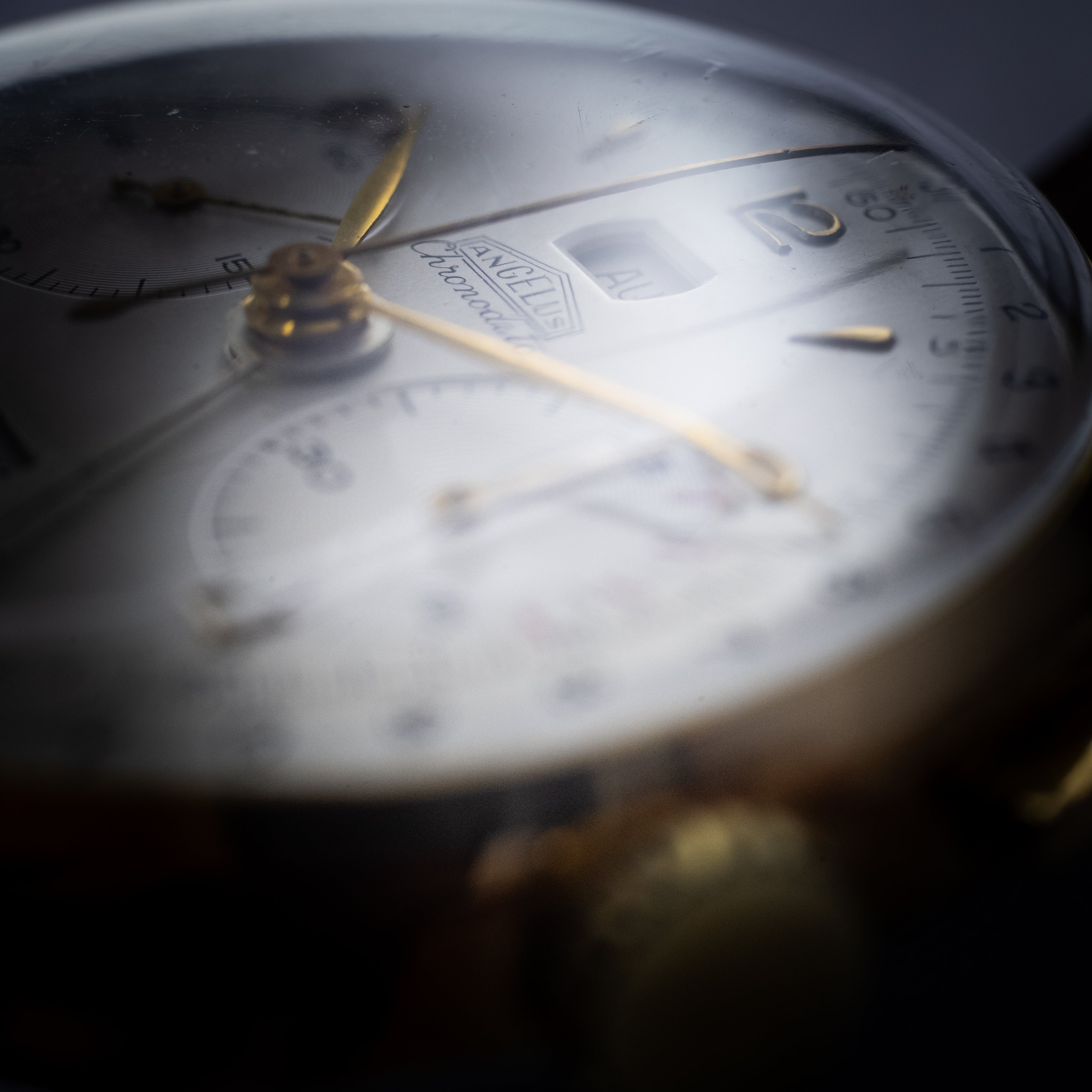 ANGELUS クロノデイト トリプルカレンダー クロノグラフ 1940年代製