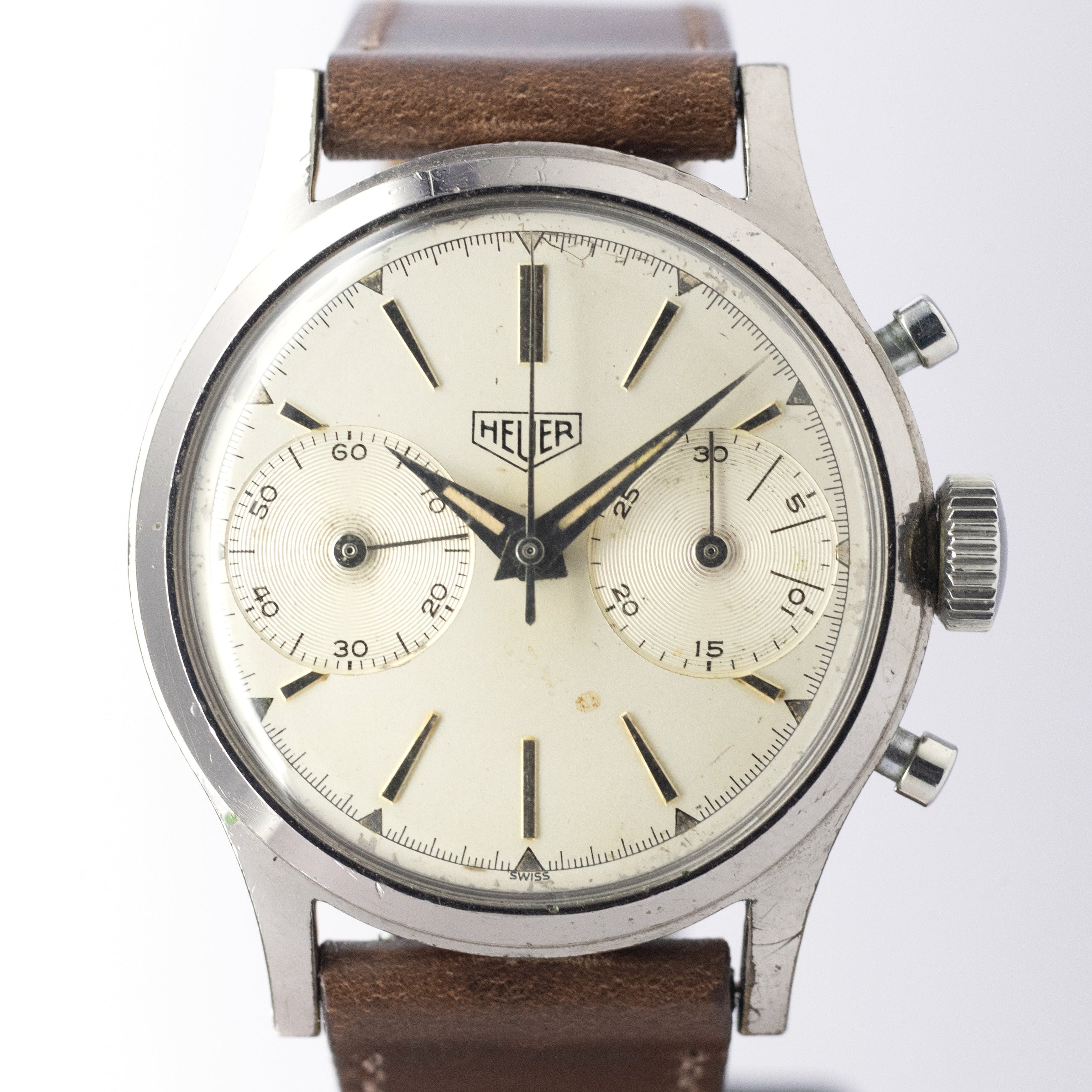 HEUER 2レジスタークロノグラフ 1950年代製 バルジュー92