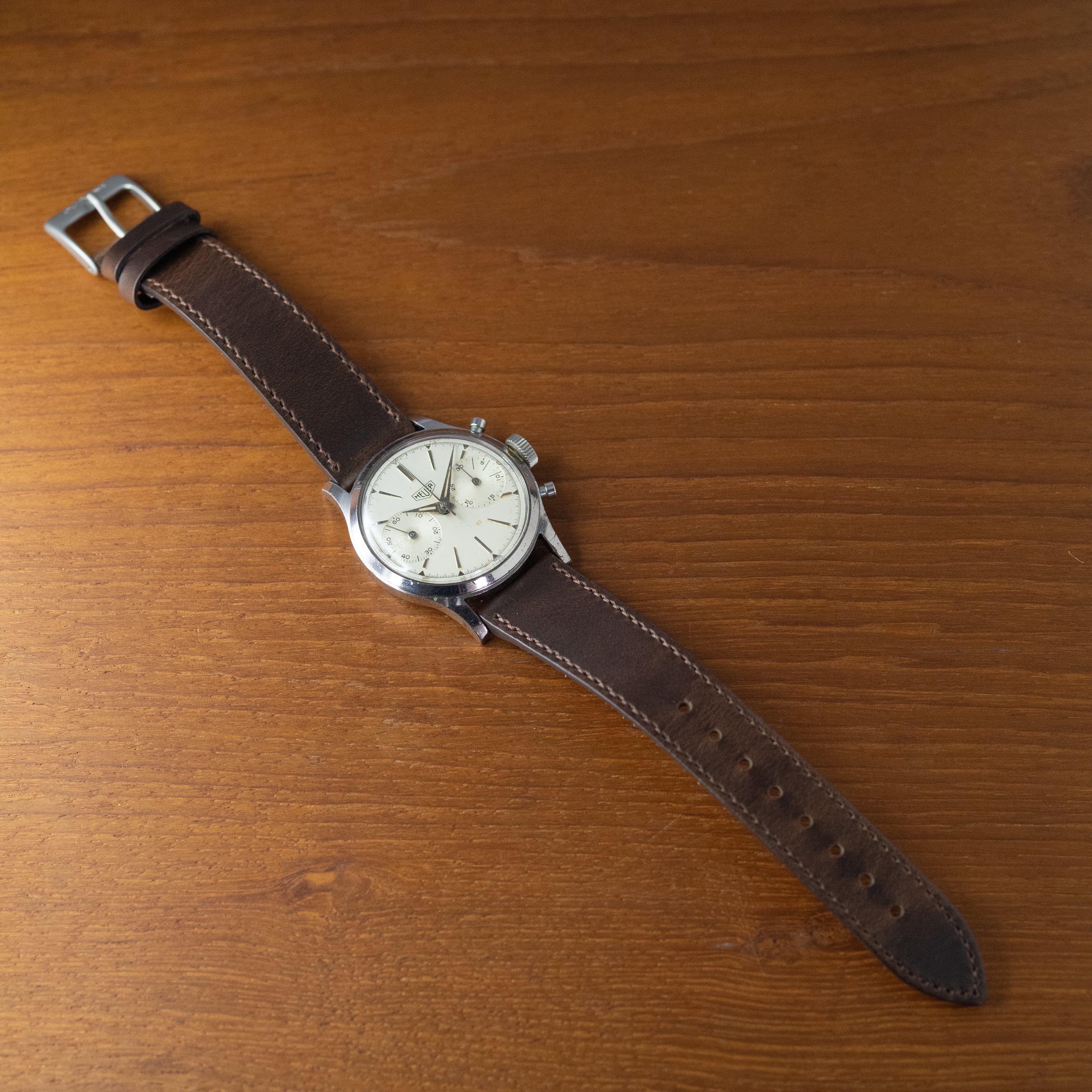 HEUER 2レジスタークロノグラフ 1950年代製 バルジュー92