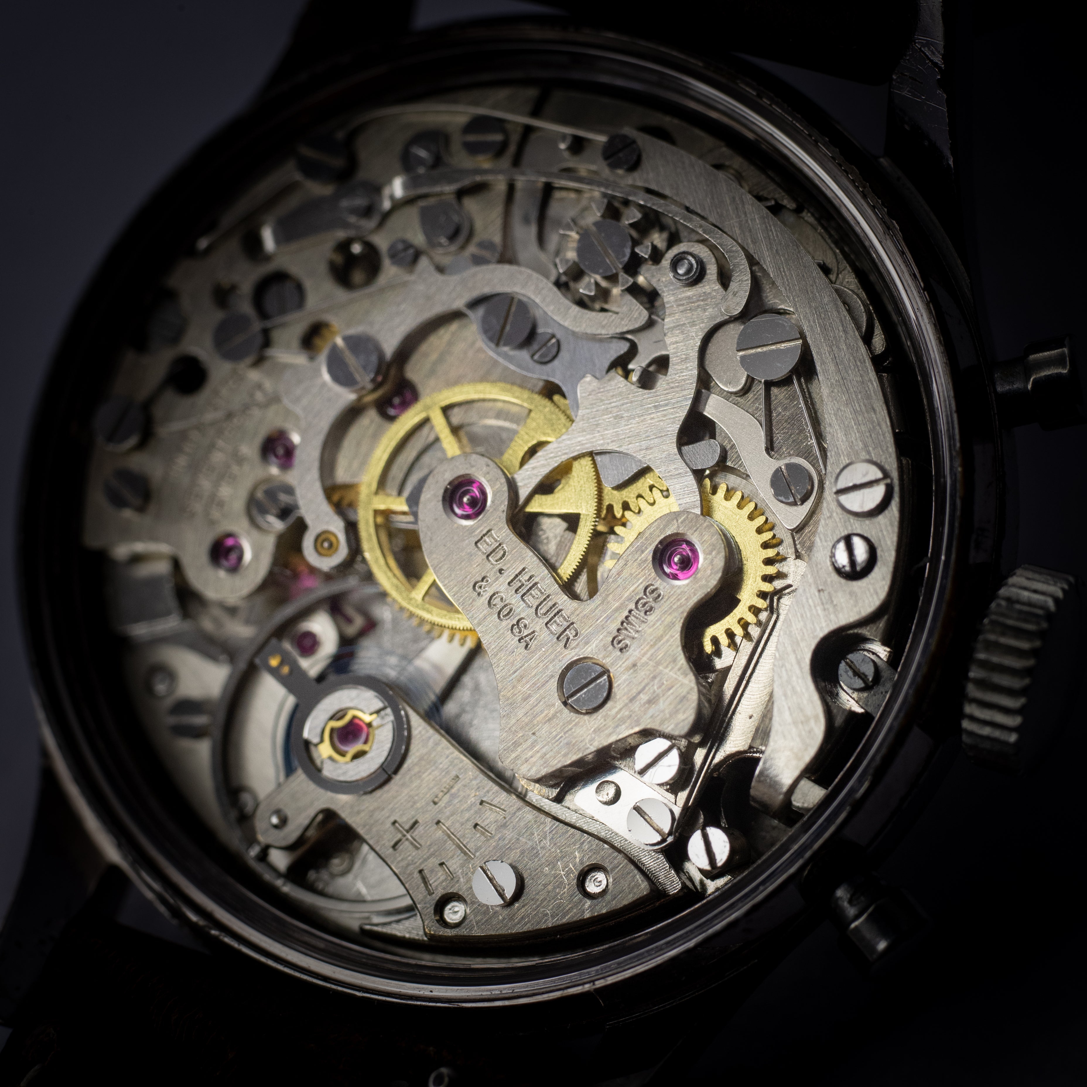 HEUER 2レジスタークロノグラフ 1950年代製 バルジュー92