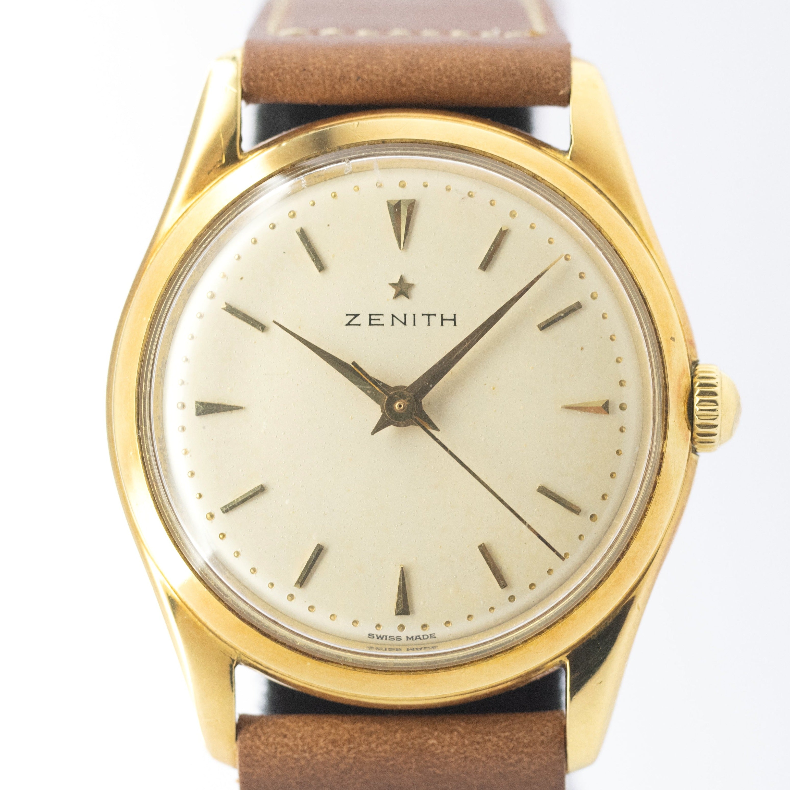 ZENITH 手巻き18KYG Cal.106-50-6 スクリューバック 1950年代製