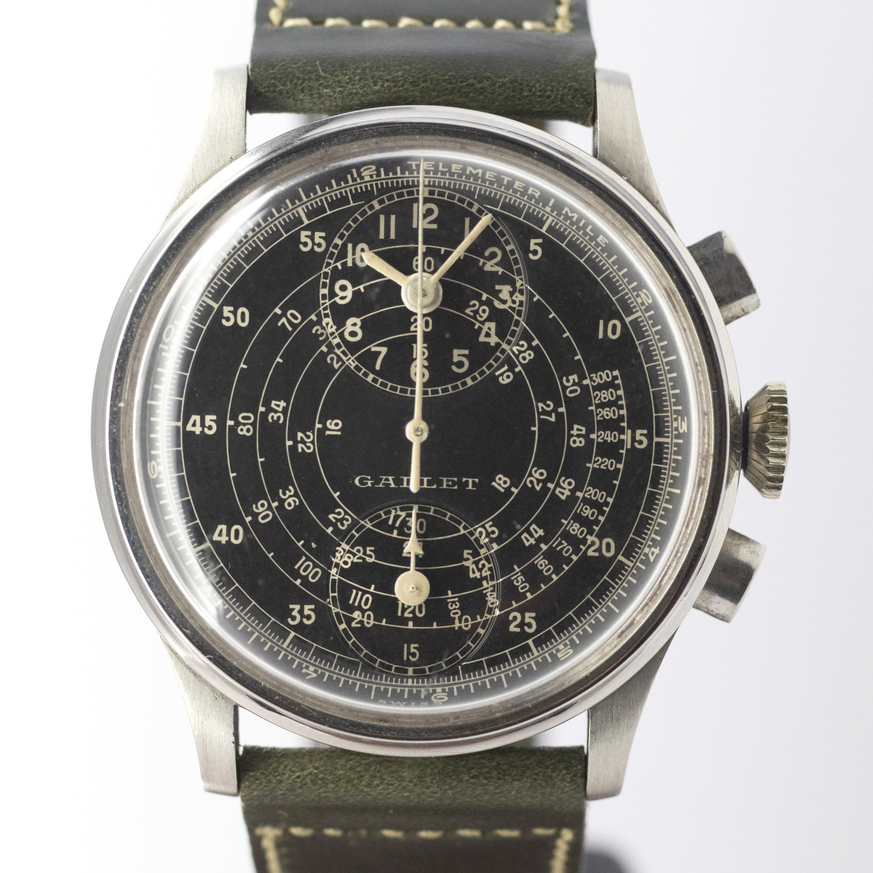 ギャレット マルチクロン レギュレーター Cal.140 BKミラーダイヤル 1940年代製