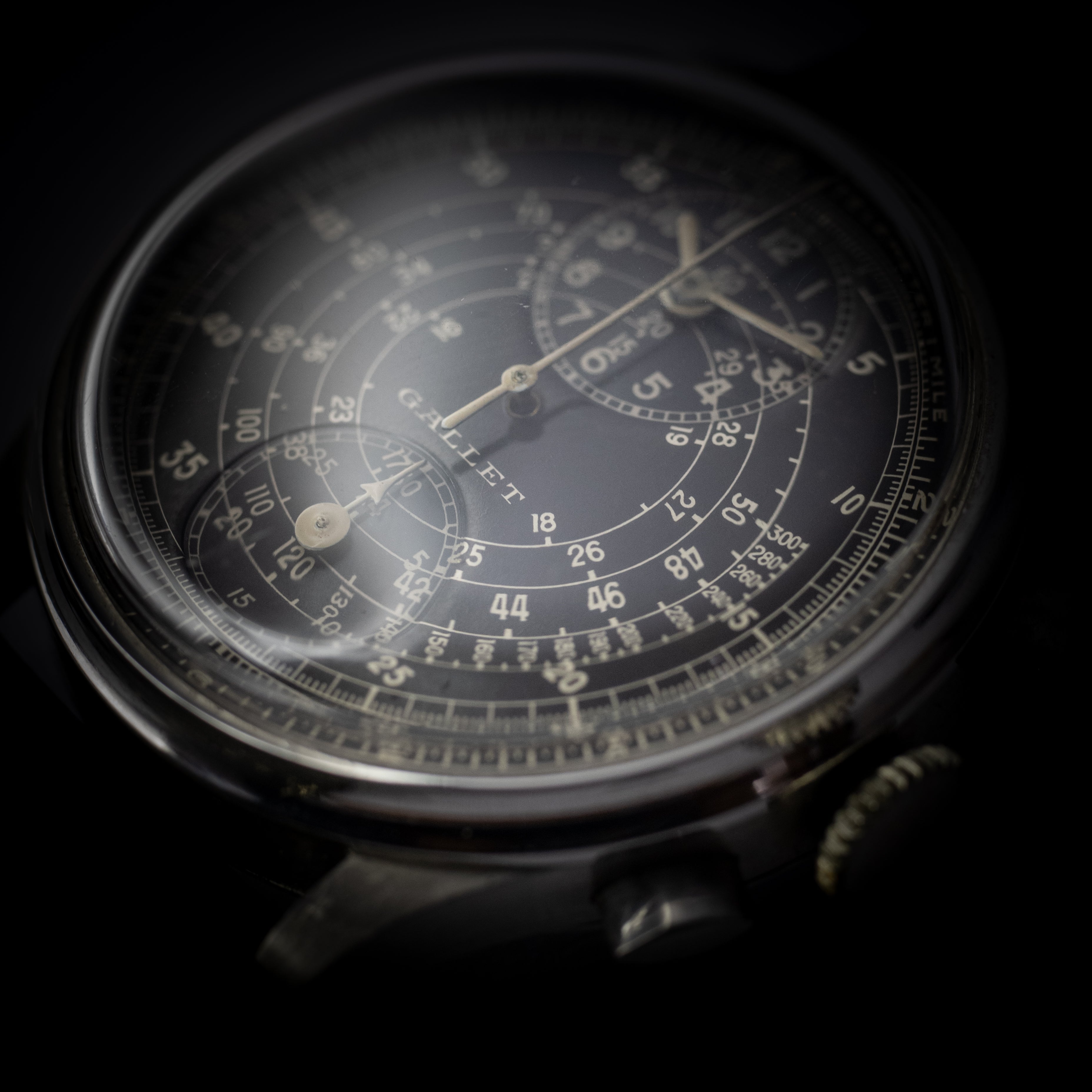 ギャレット マルチクロン レギュレーター Cal.140 BKミラーダイヤル 1940年代製