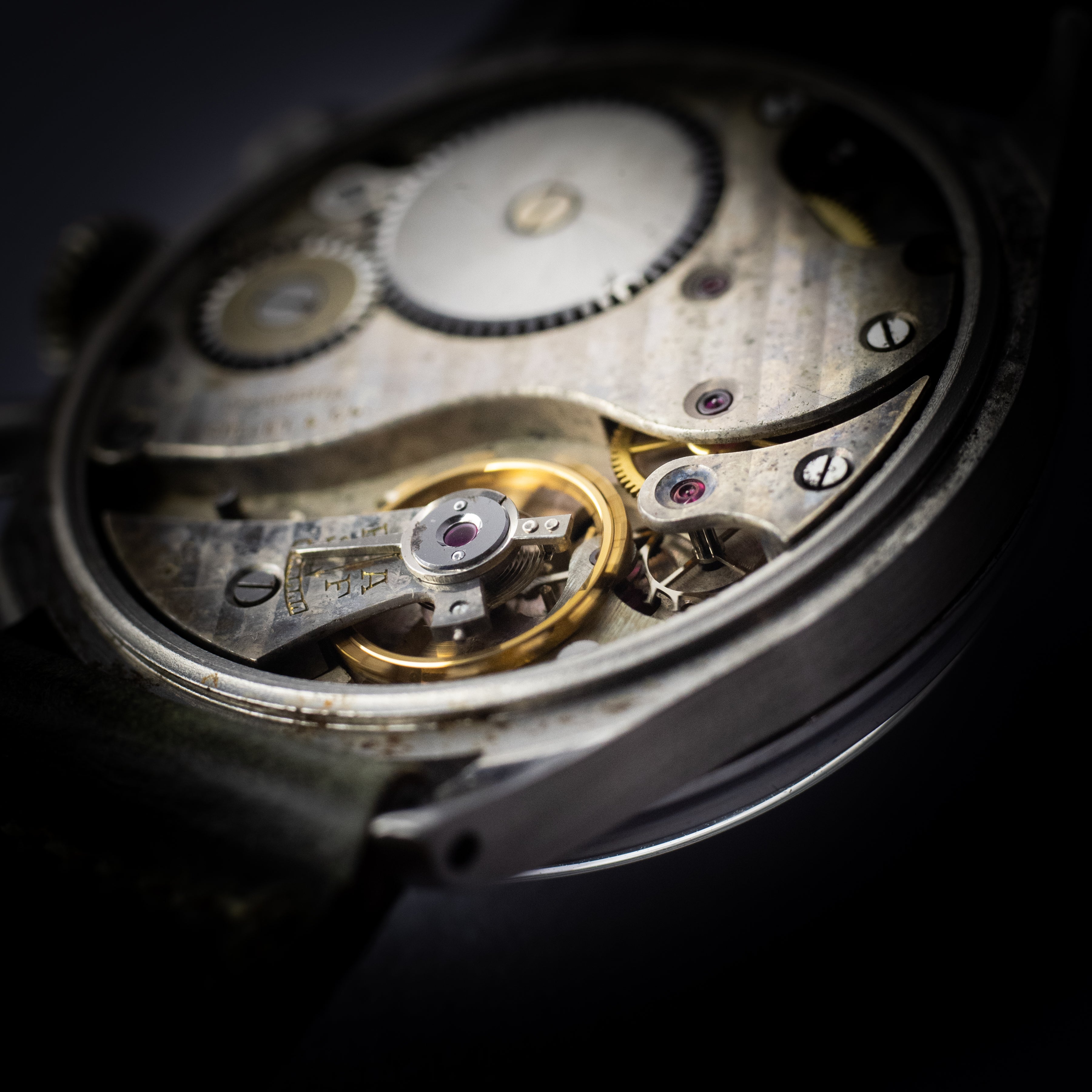 ギャレット マルチクロン レギュレーター Cal.140 BKミラーダイヤル 1940年代製