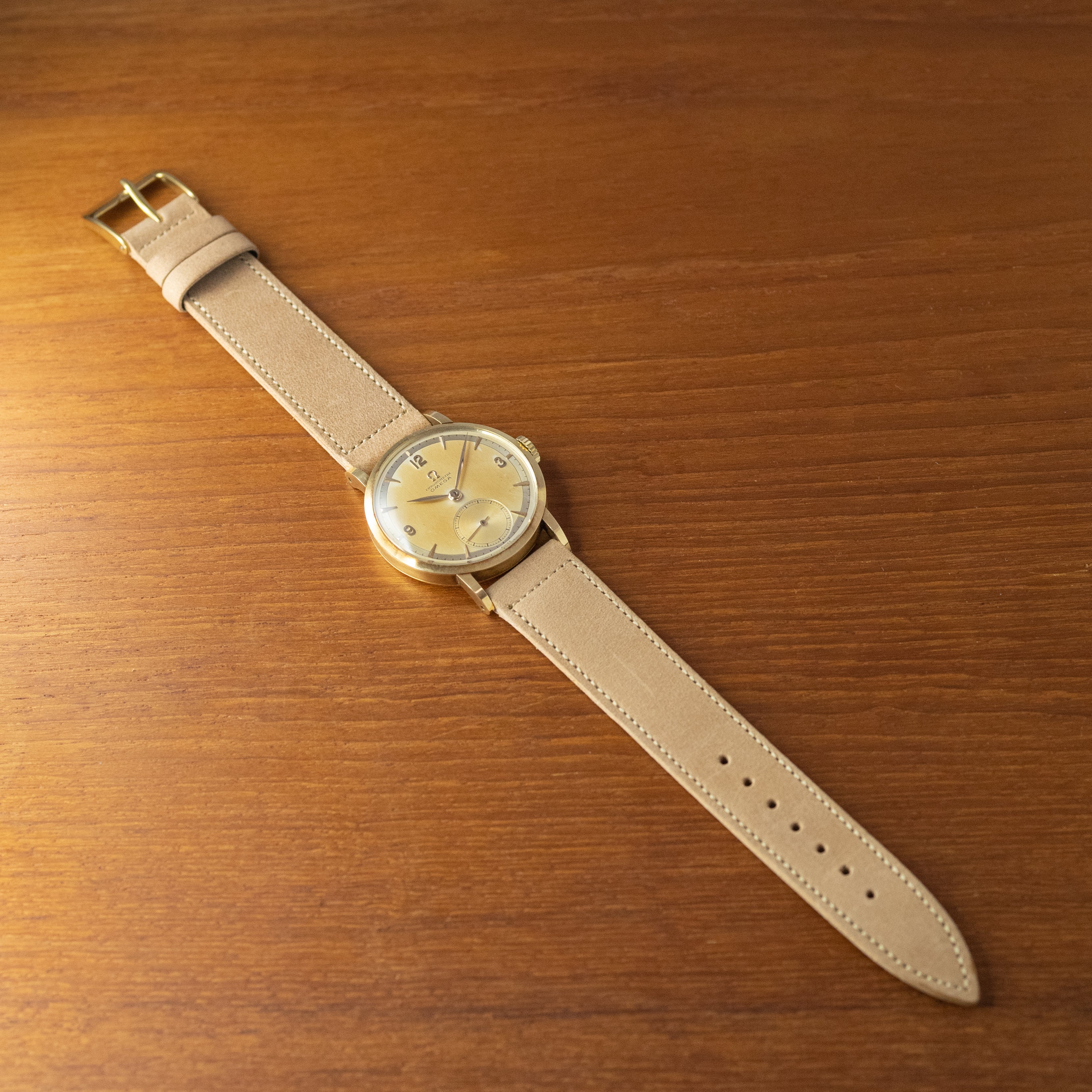 オメガ 30mmキャリバー クロノメーター Cal.30T2 RG 1944~46年製 14KYG