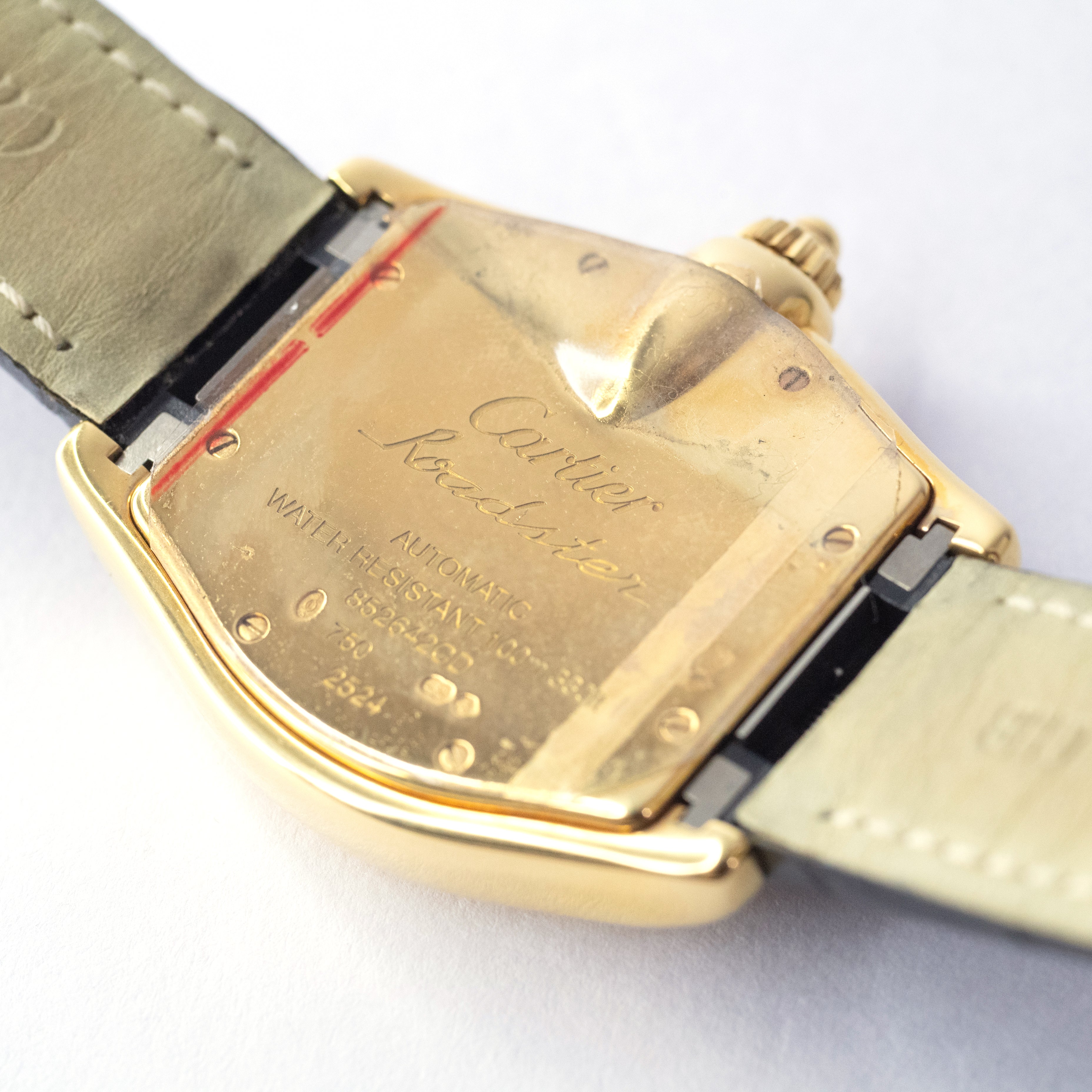 カルティエ ロードスターLM18KYG 箱ギャラ付き