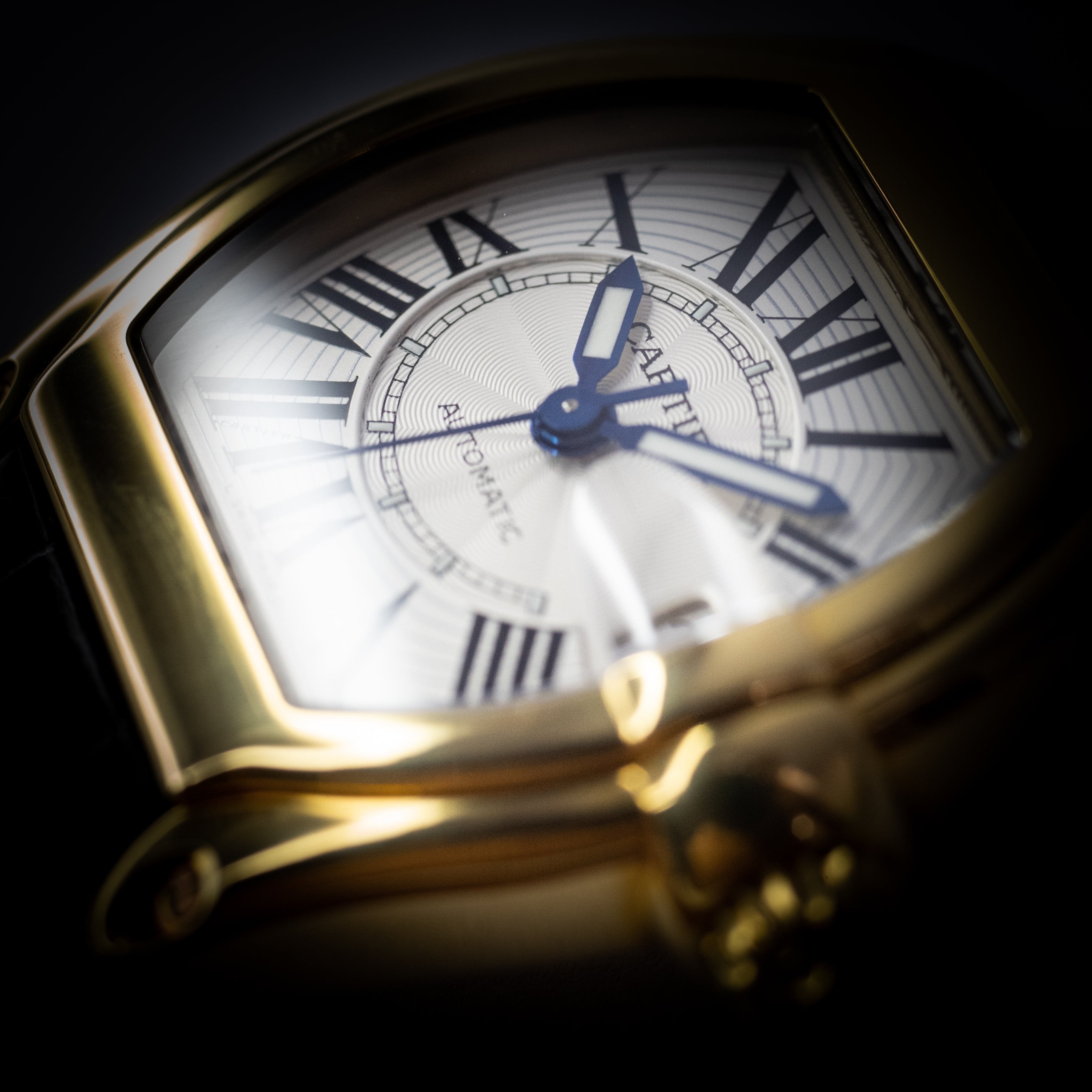 カルティエ ロードスターLM18KYG 箱ギャラ付き